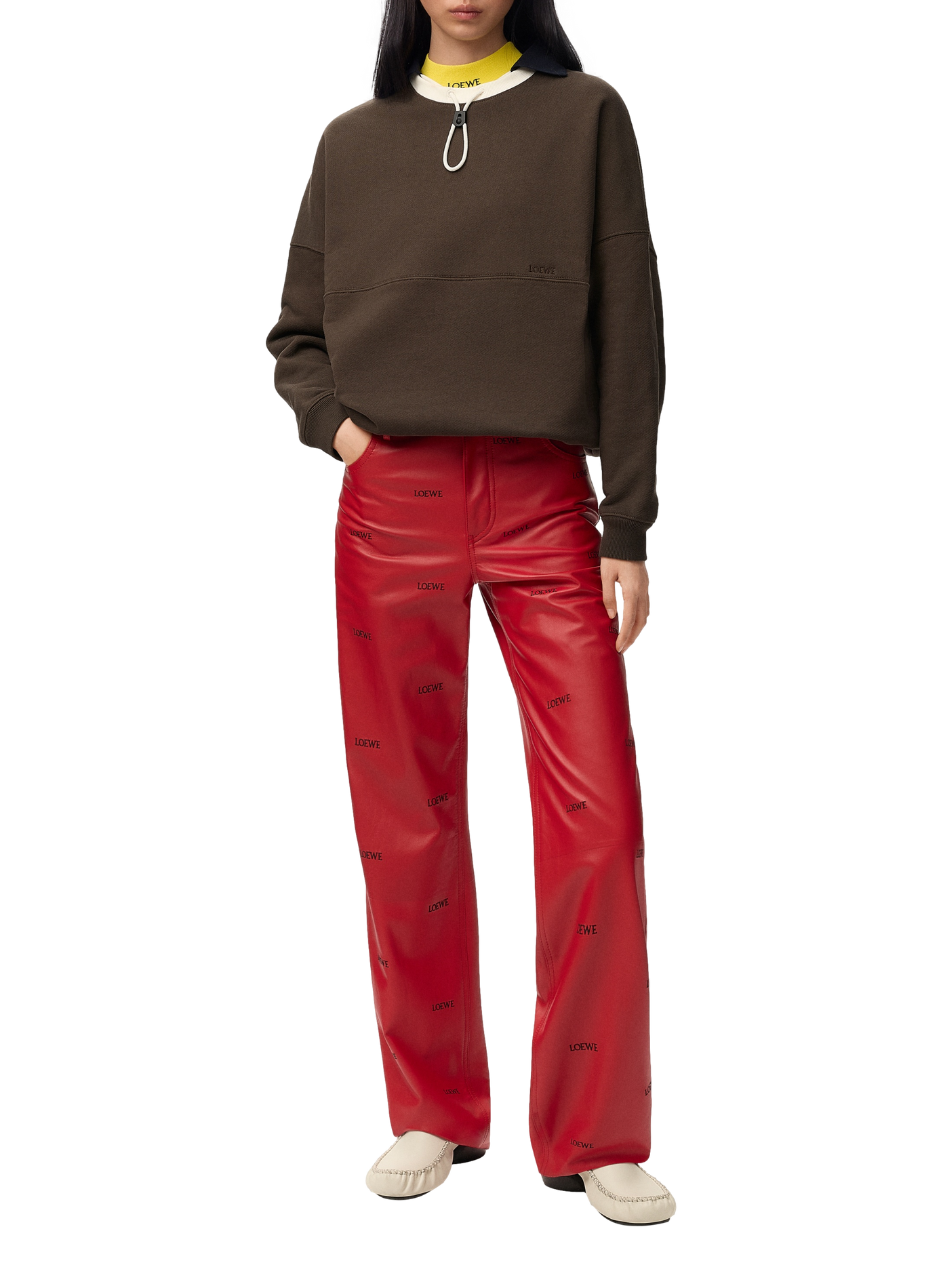 Baumwoll-Sweatshirt LOEWE Braun