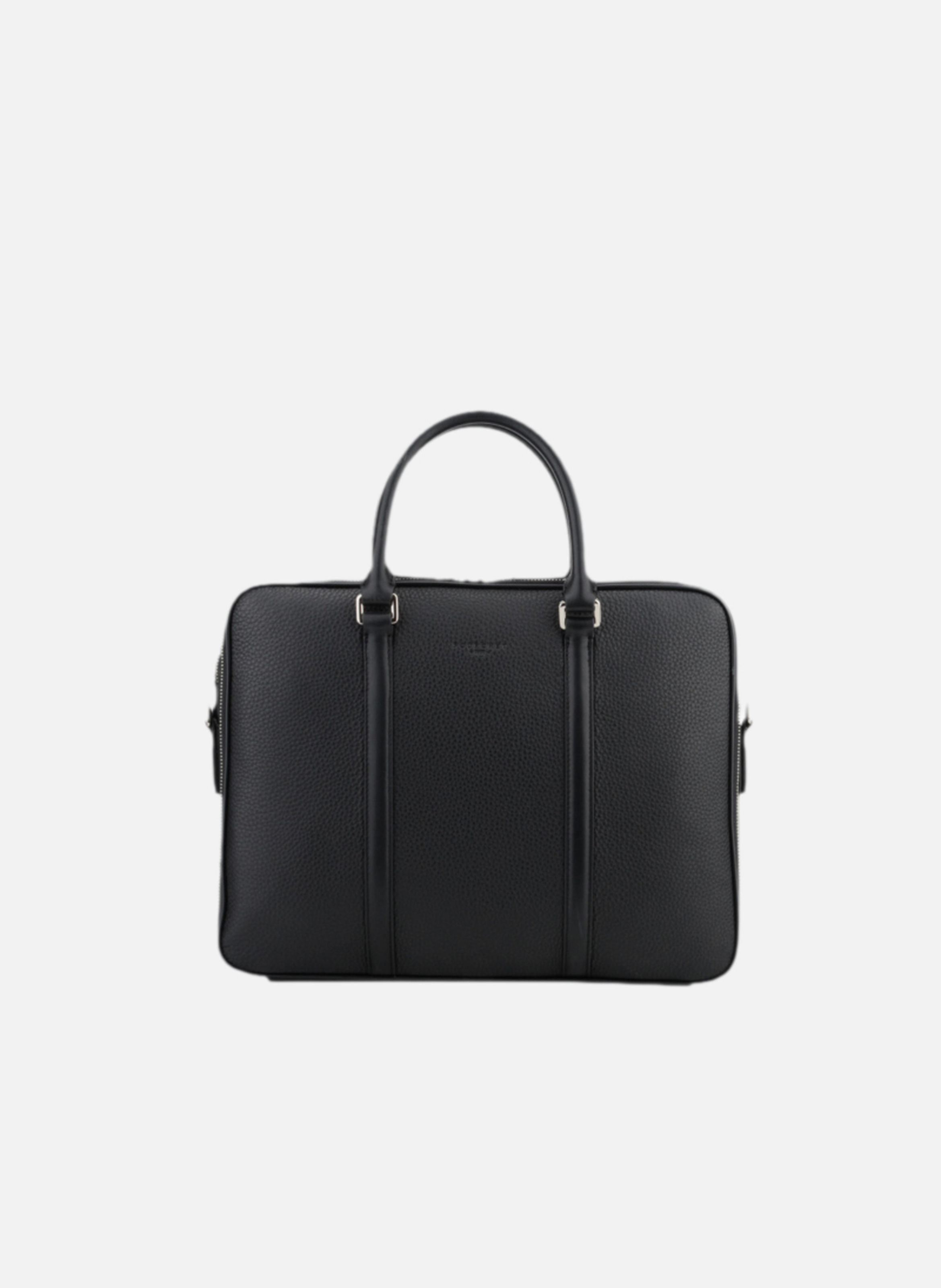 Ethan | porte documents 1 soufflet en cuir de vachette POURCHET Noir