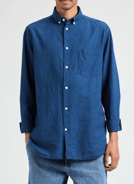 Chemise aspect jean Fambray AU PRINTEMPS PARIS Bleu