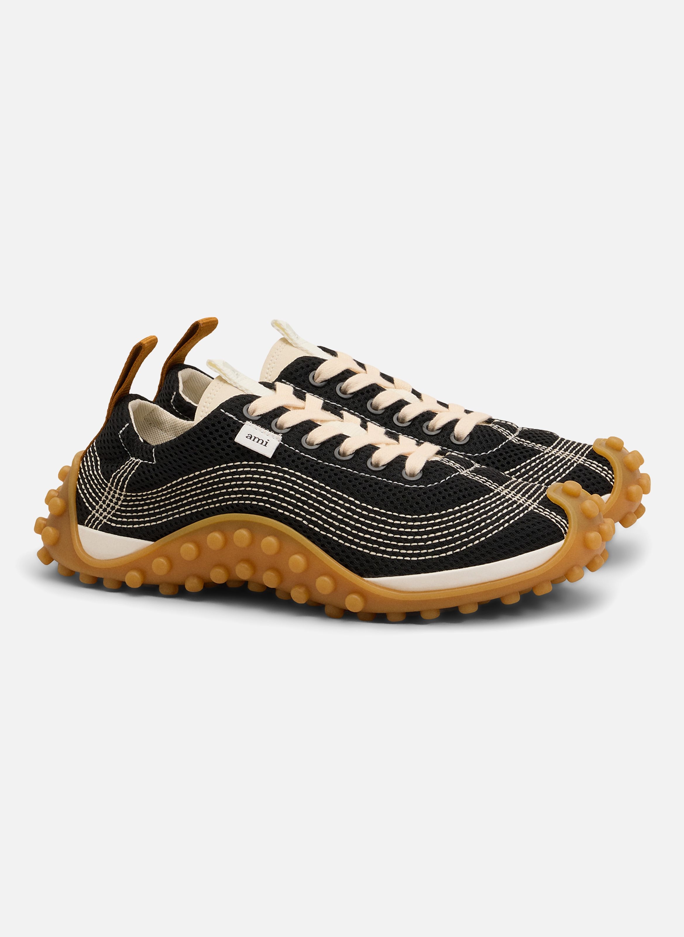 Sneakers mirage unisexes en mesh AMI PARIS Noir