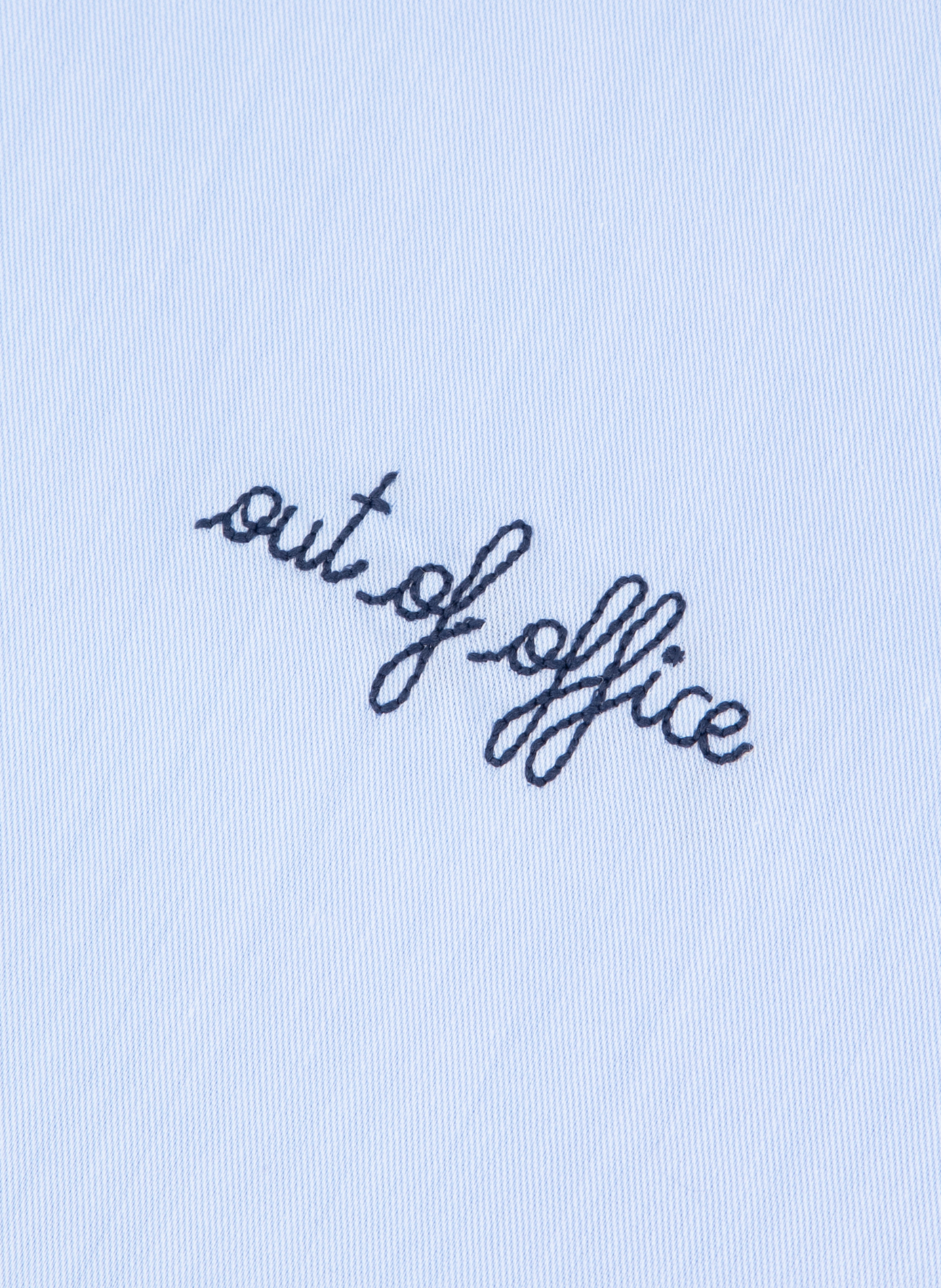 Shirt with plain straight cut and embroideries MAISON LABICHE Blue