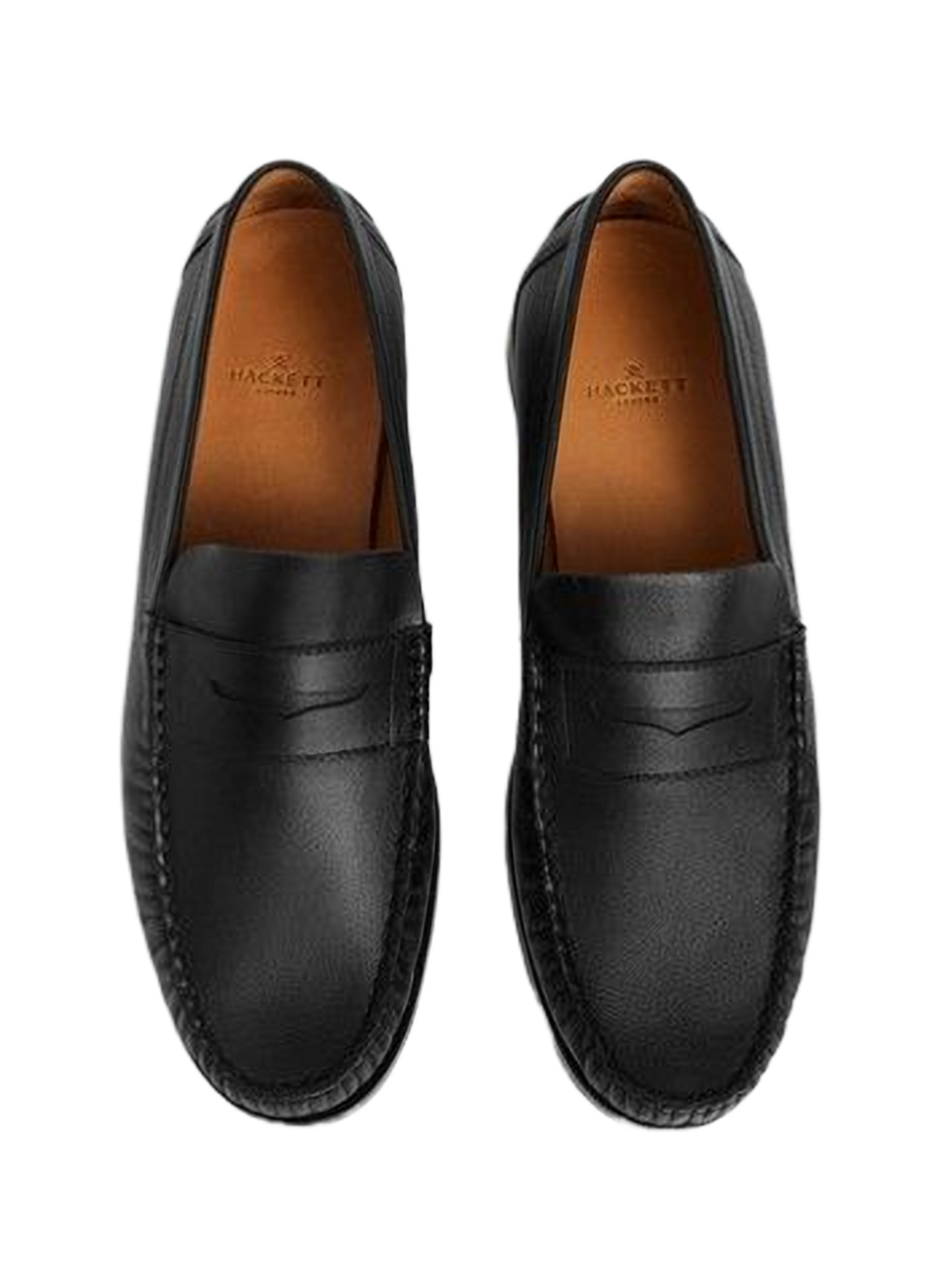 Mocassins en cuir  HACKETT Noir