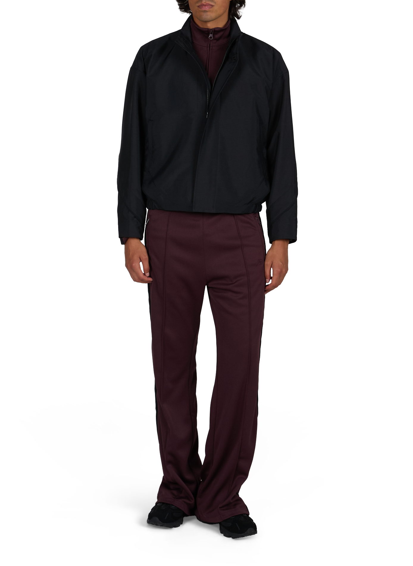 Solid high-neck jacket ISSEY MIYAKE Black