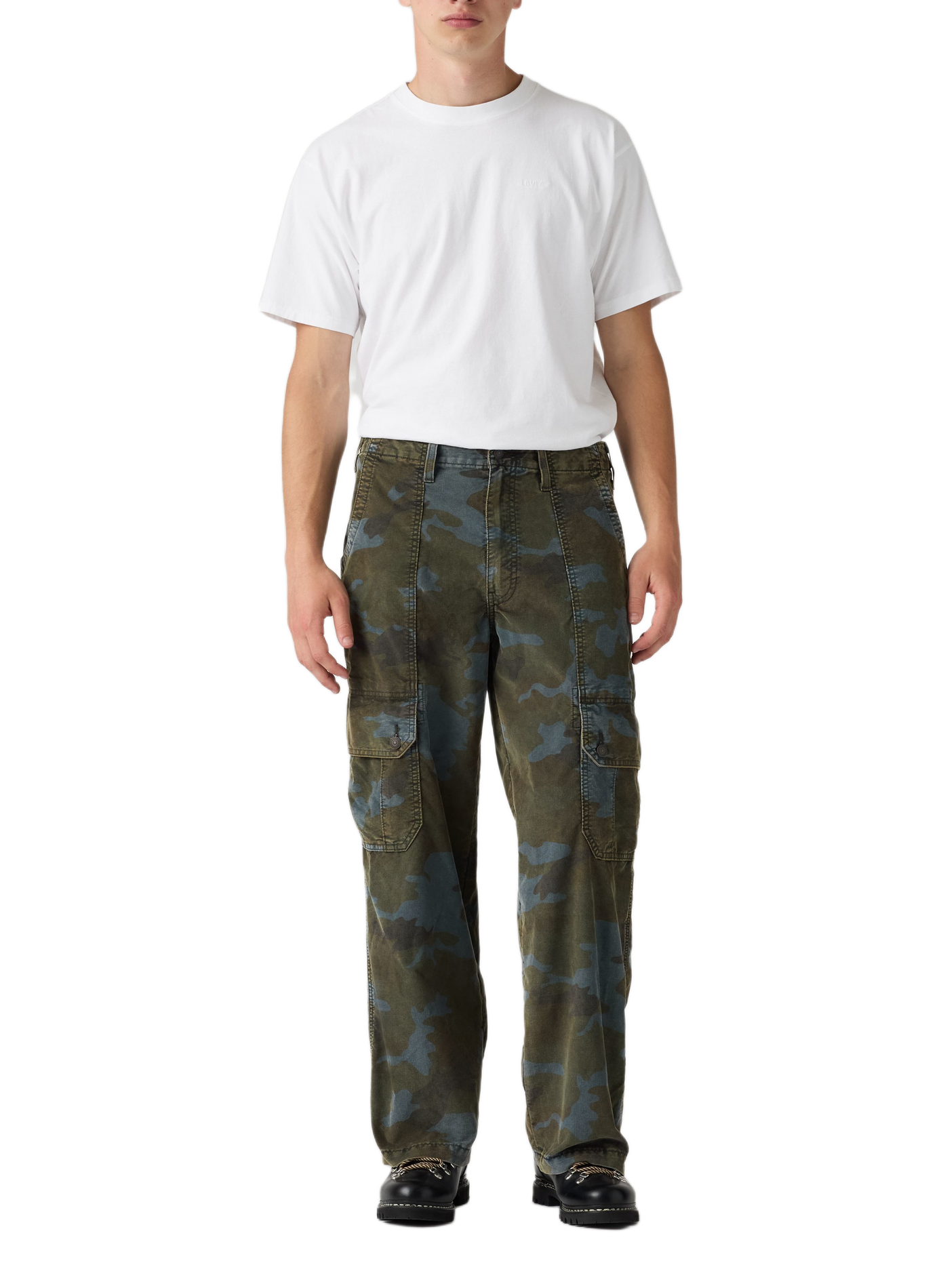 Weite Hose aus Baumwollmischung mit Print LEVI'S Grun