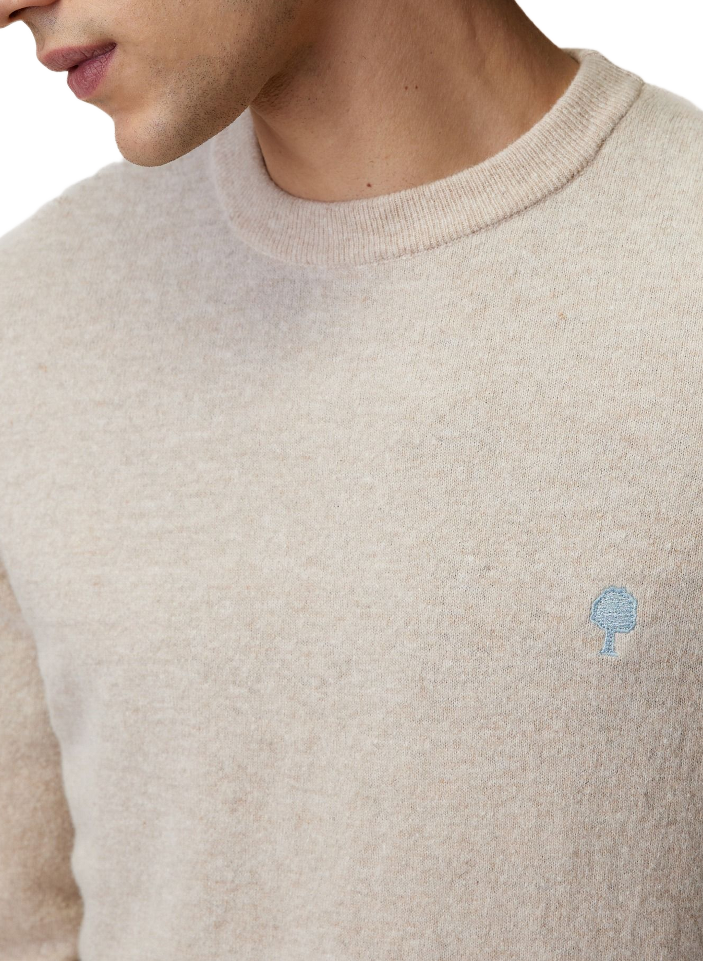 Pull en laine FAGUO Beige