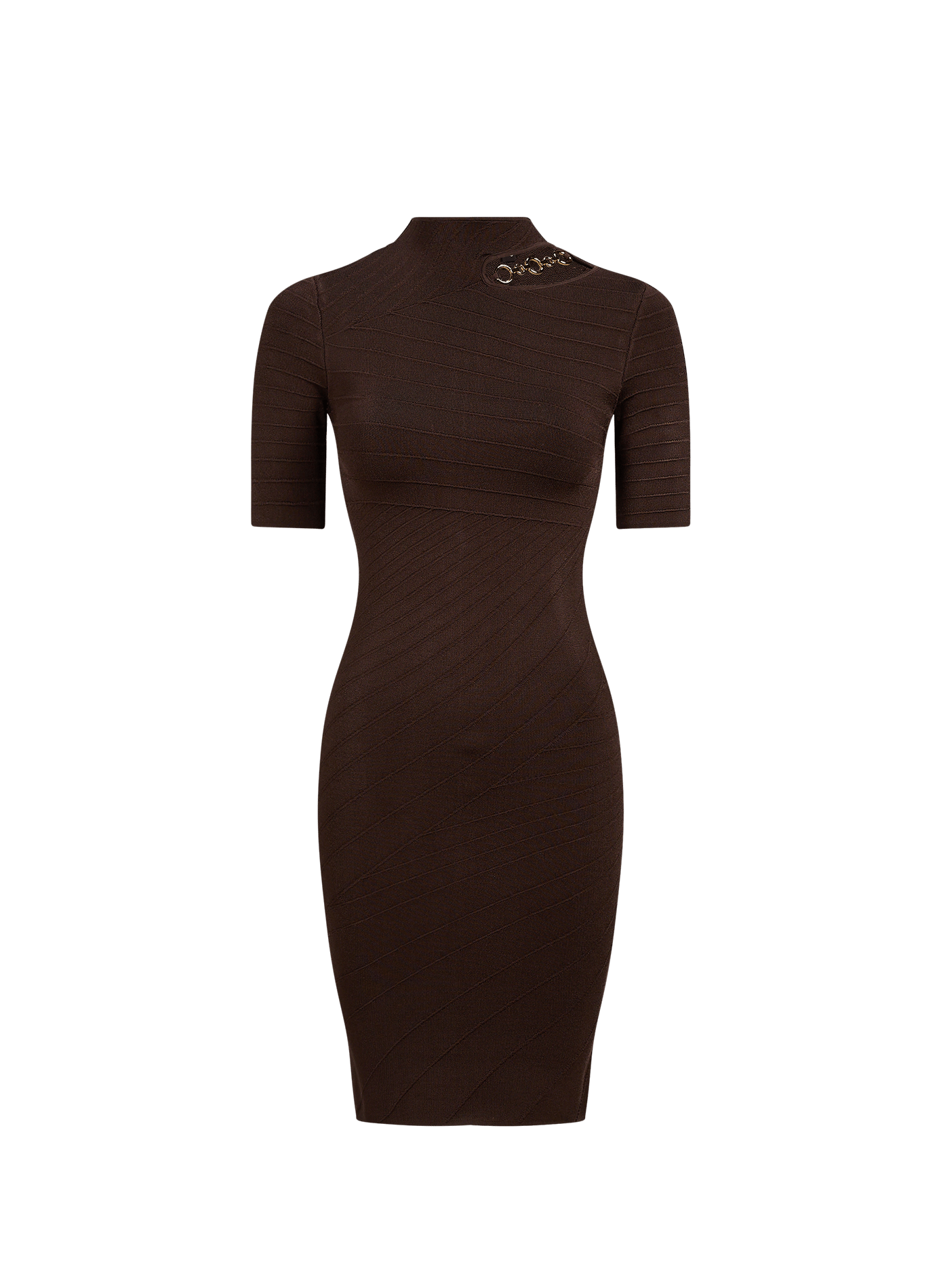 KAEDA plain fitted dress GUESS Brown