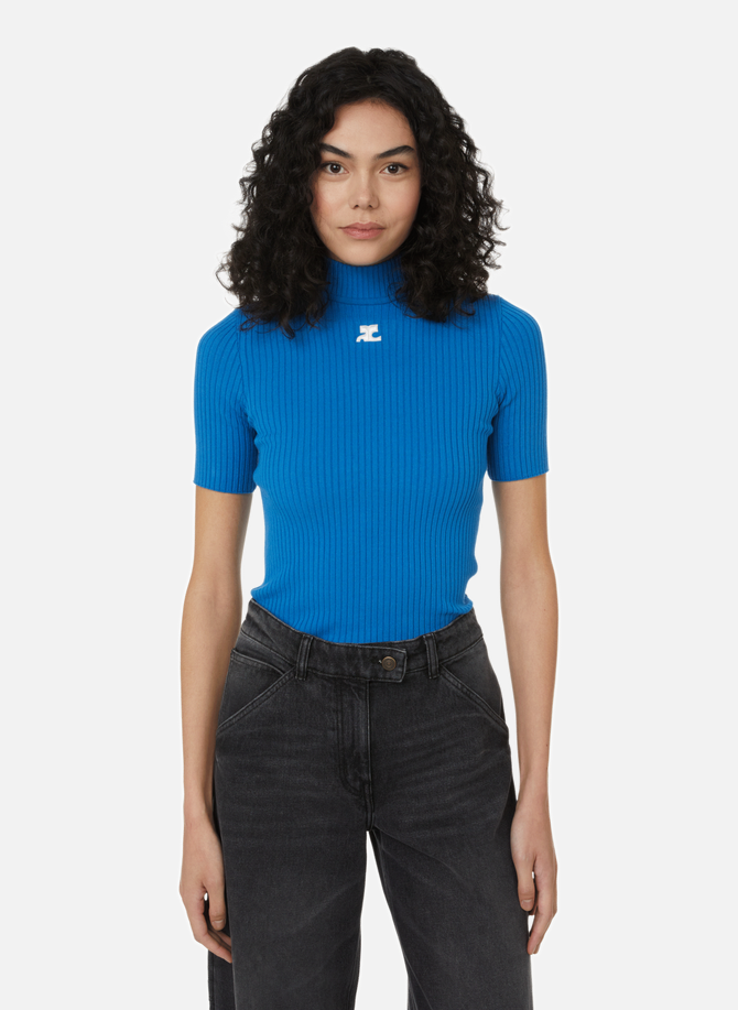 COURRÈGES polyester blend knitted sweater