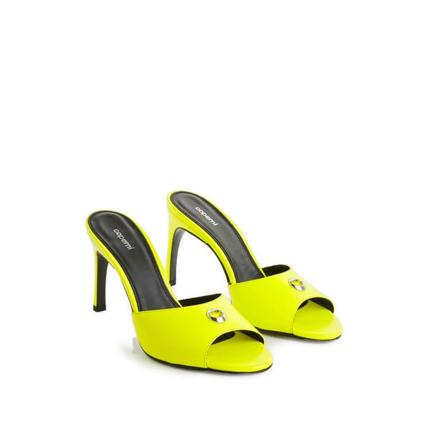 Sandales à talons en cuir