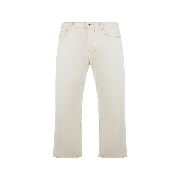 Kenzo Straight-fit Cotton Jeans In White