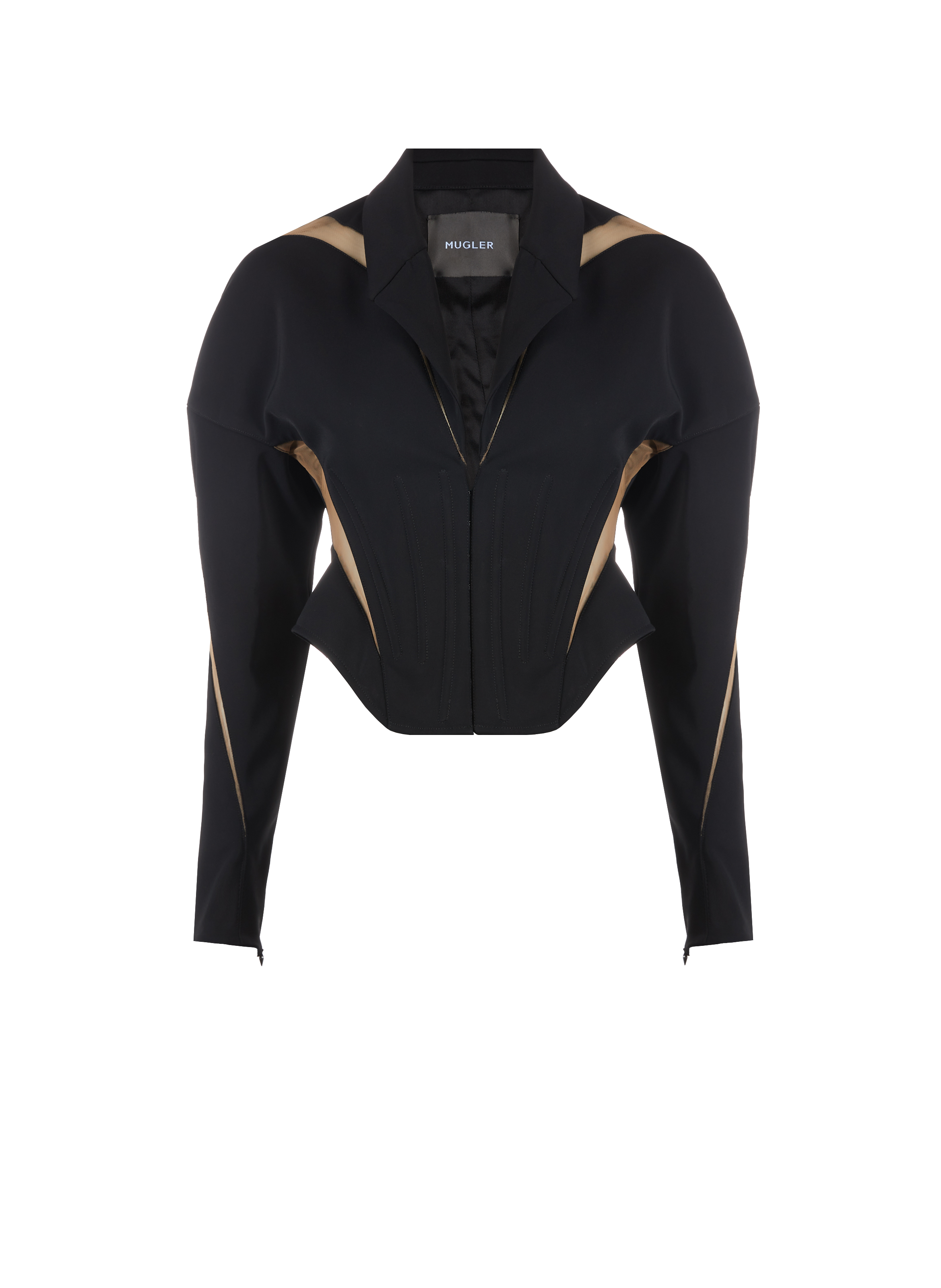 Blazer bi-matière MUGLER