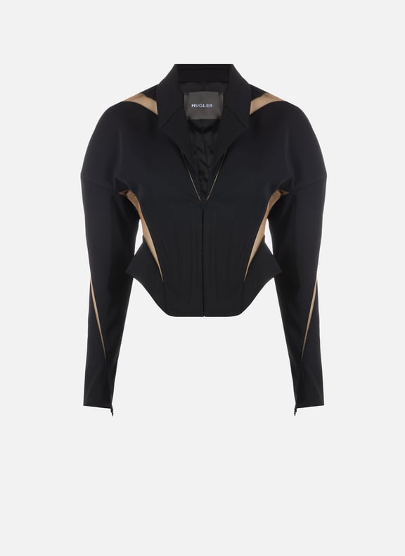 Blazer bi-matière MUGLER Blazer bi-matière MUGLER