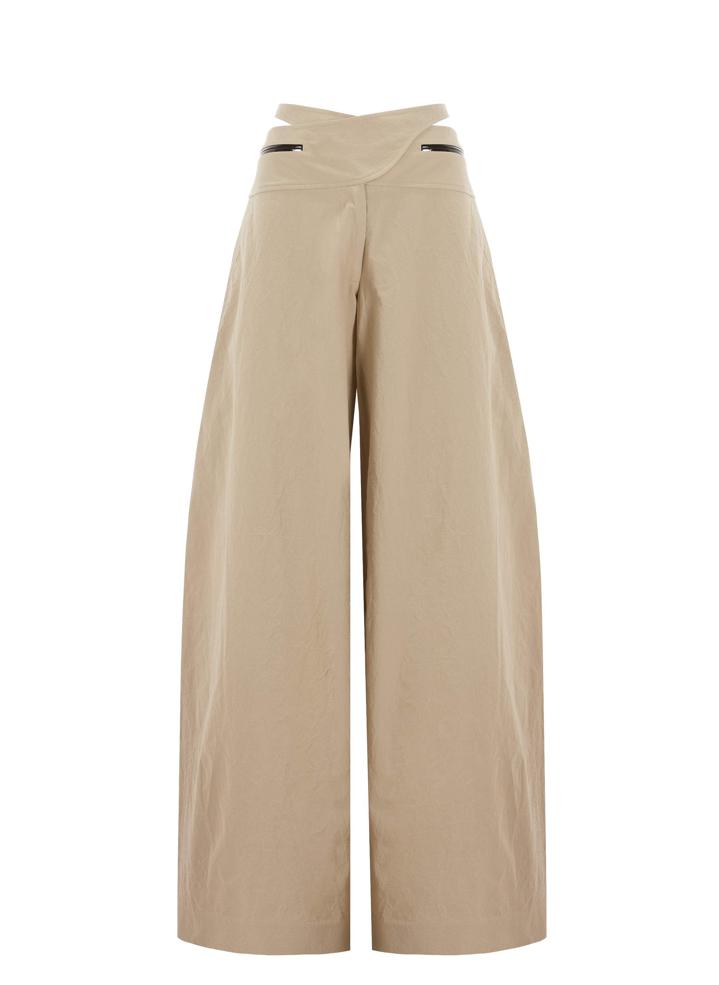 Pantalon large en coton CHRISTOPHER ESBER Beige