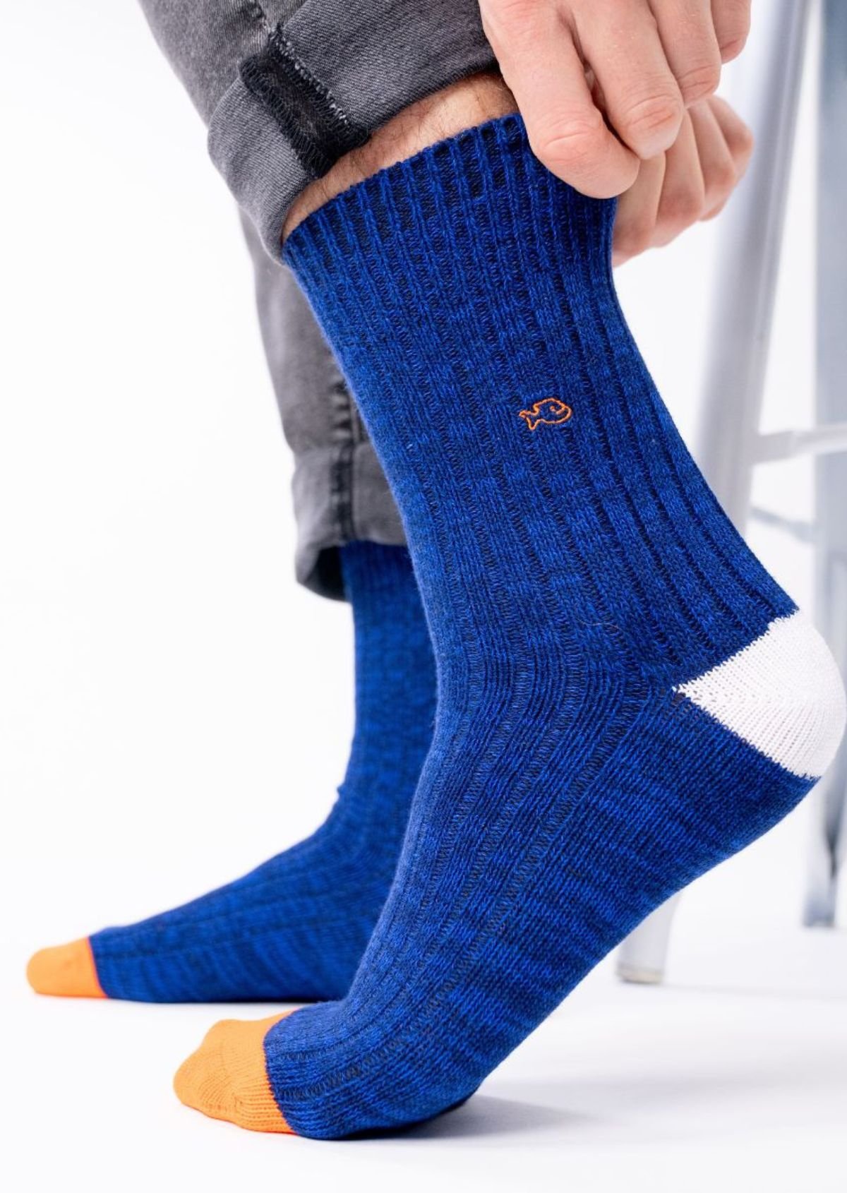 Chaussettes en coton épais club BILLYBELT Bleu