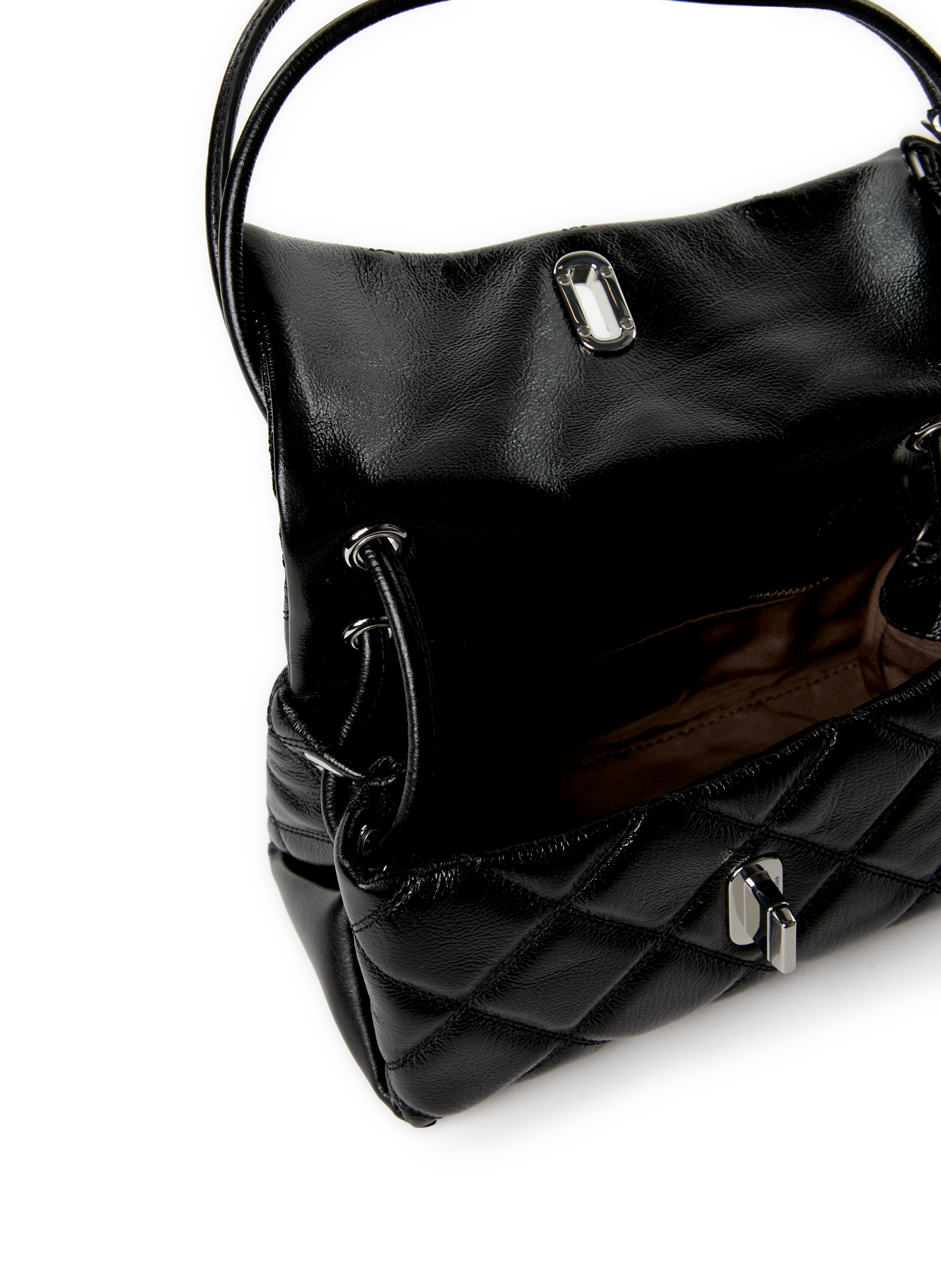 Quilted leather shoulder bag MARC JACOBS Black
