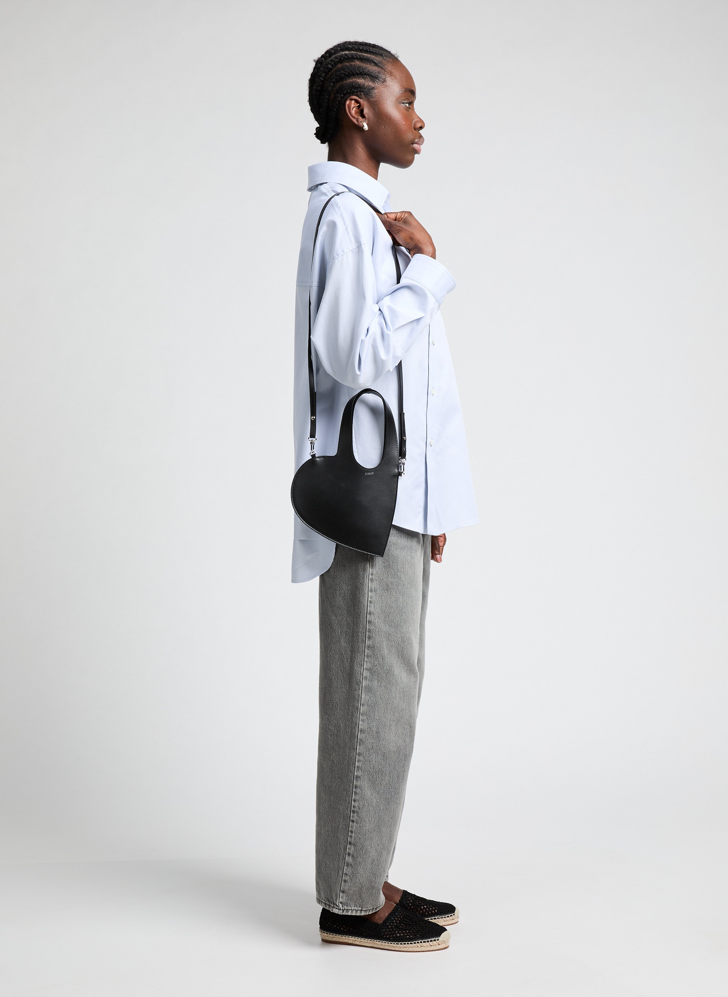 Sac Baby Heart en cuir  COPERNI Noir