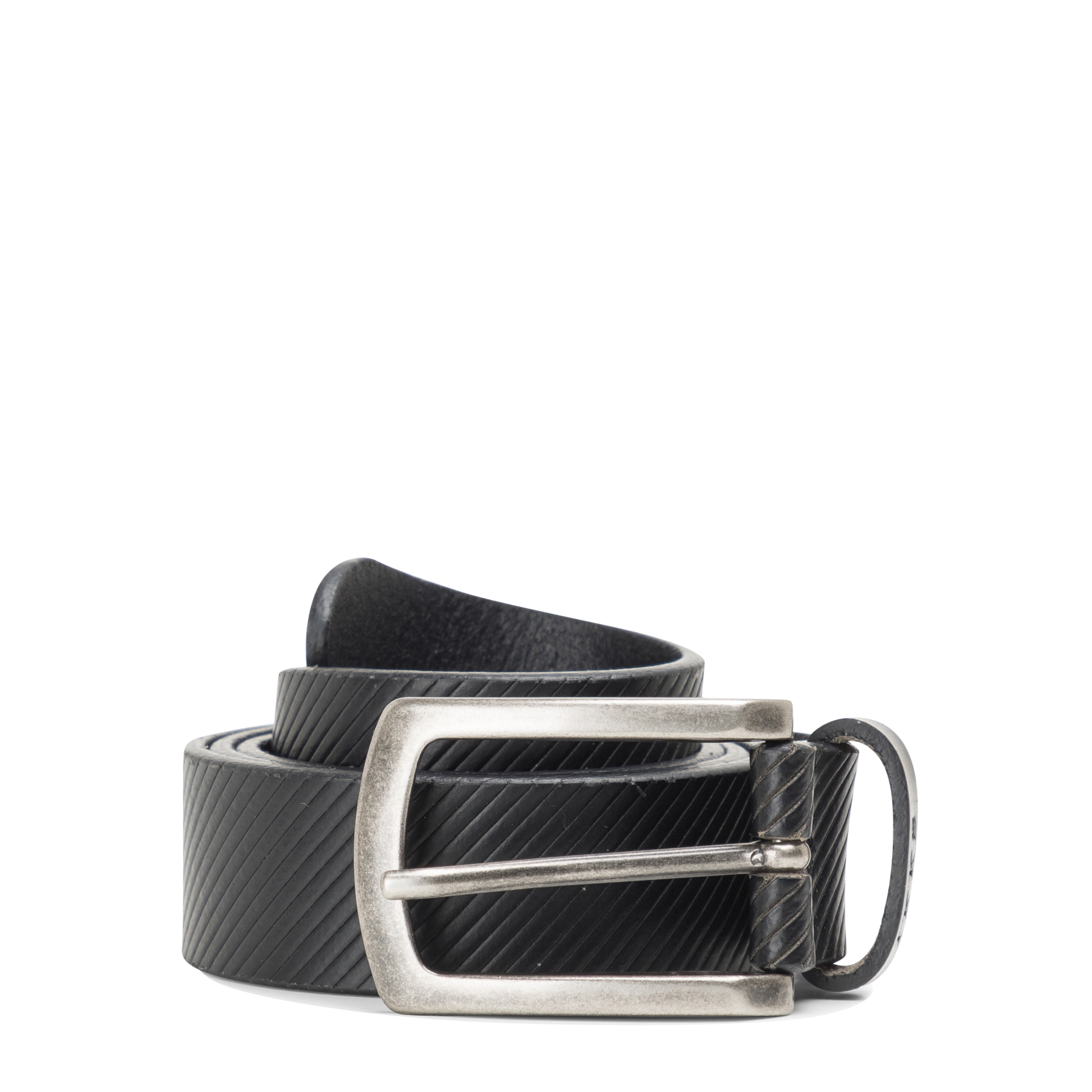 Ceinture à boucle en cuir IKKS Noir