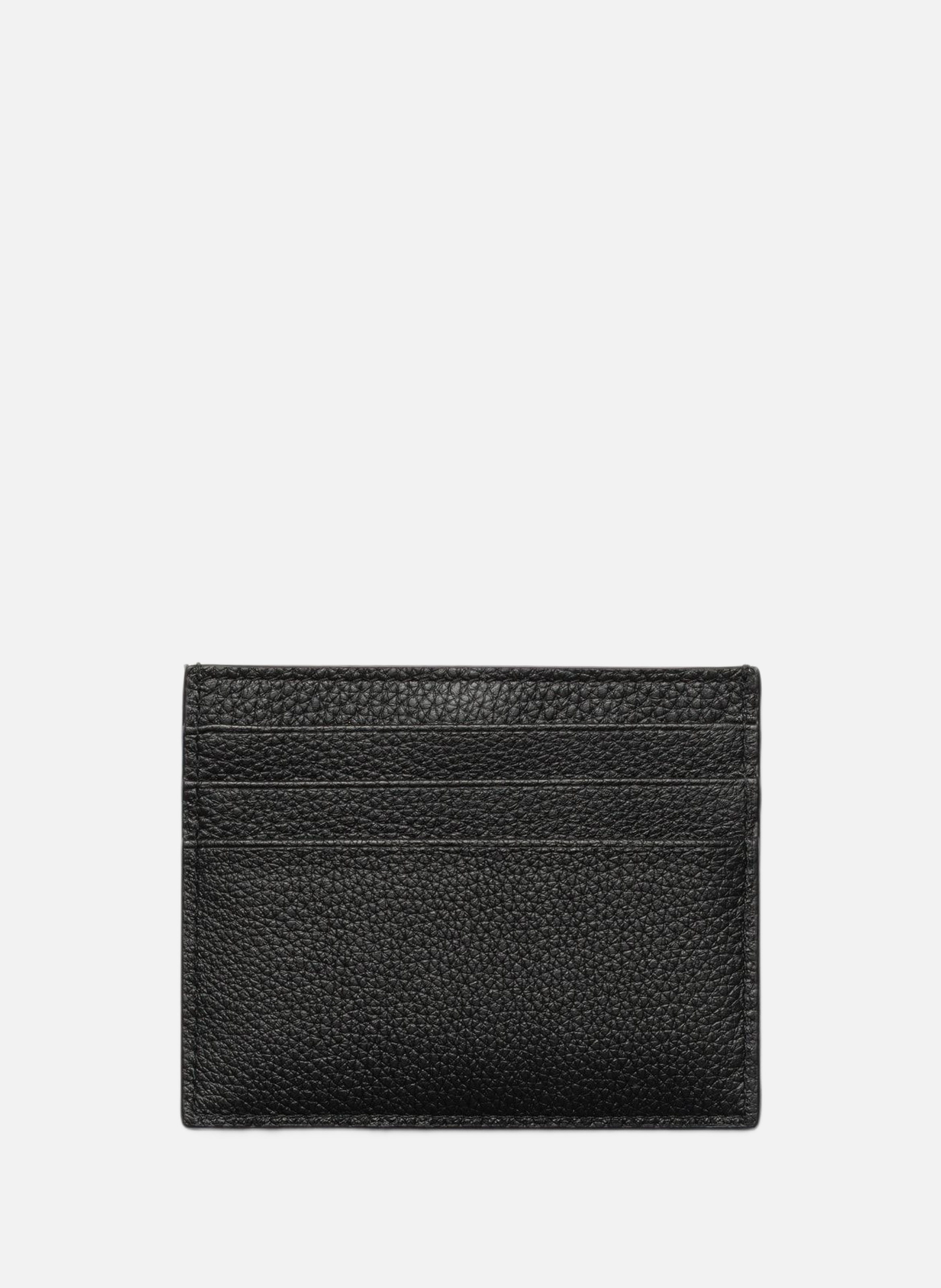 Porte-cartes en cuir PRADA Noir