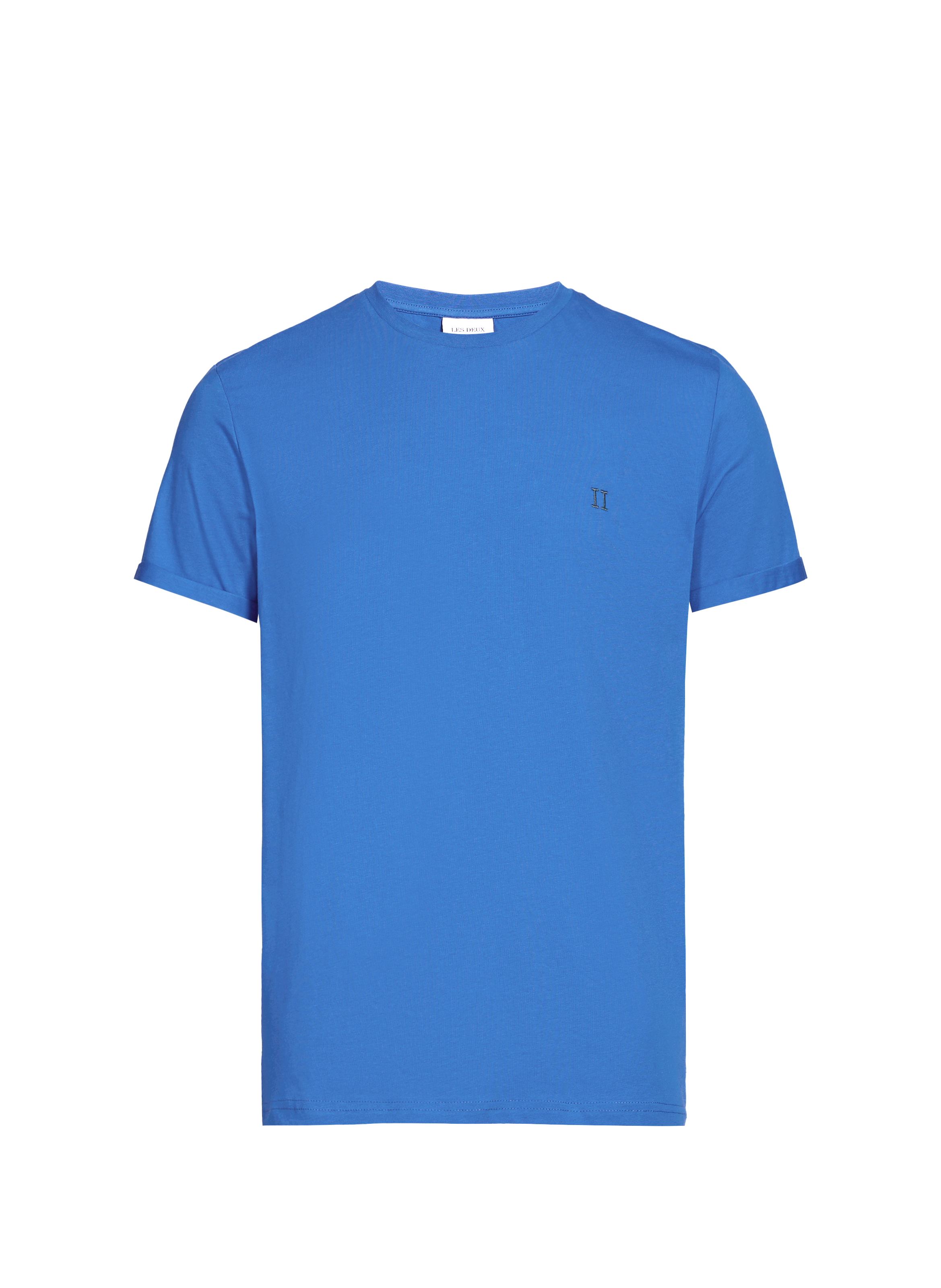 T-shirt brodé en coton LES DEUX Bleu