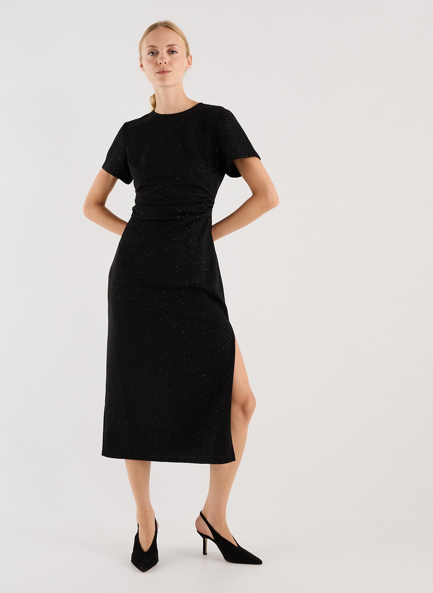 Robe midi Wargapo  SAISON 1865 Noir