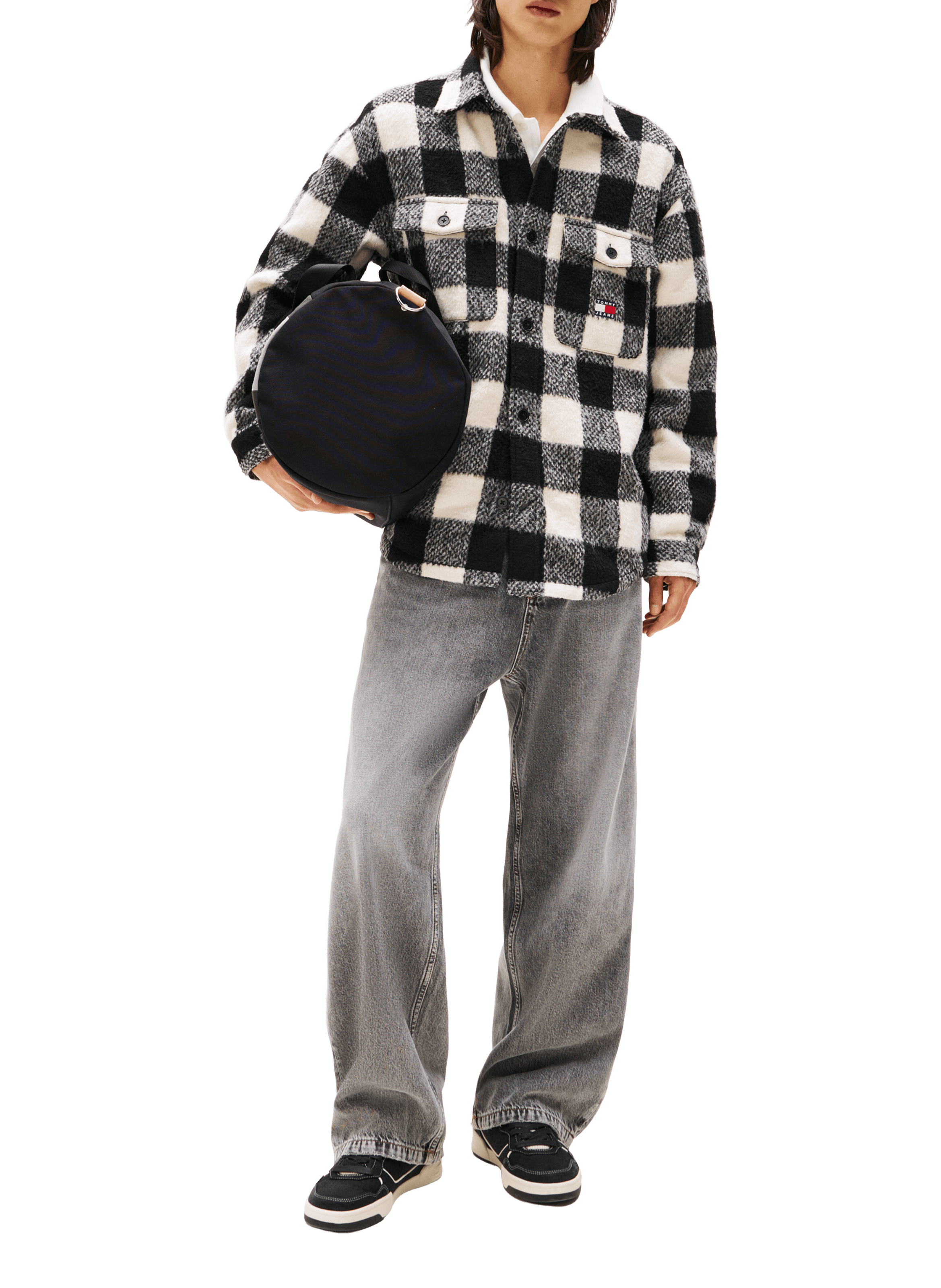 Oversized checked shirt-jacket TOMMY HILFIGER Multicolour