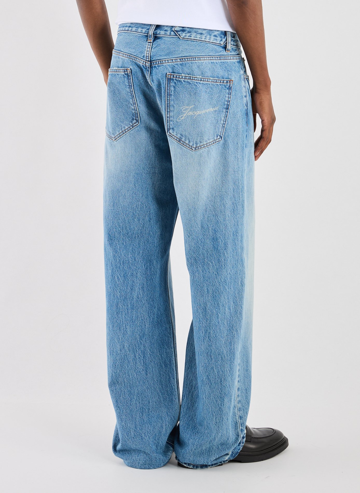 Straight cotton jeans JACQUEMUS Blue