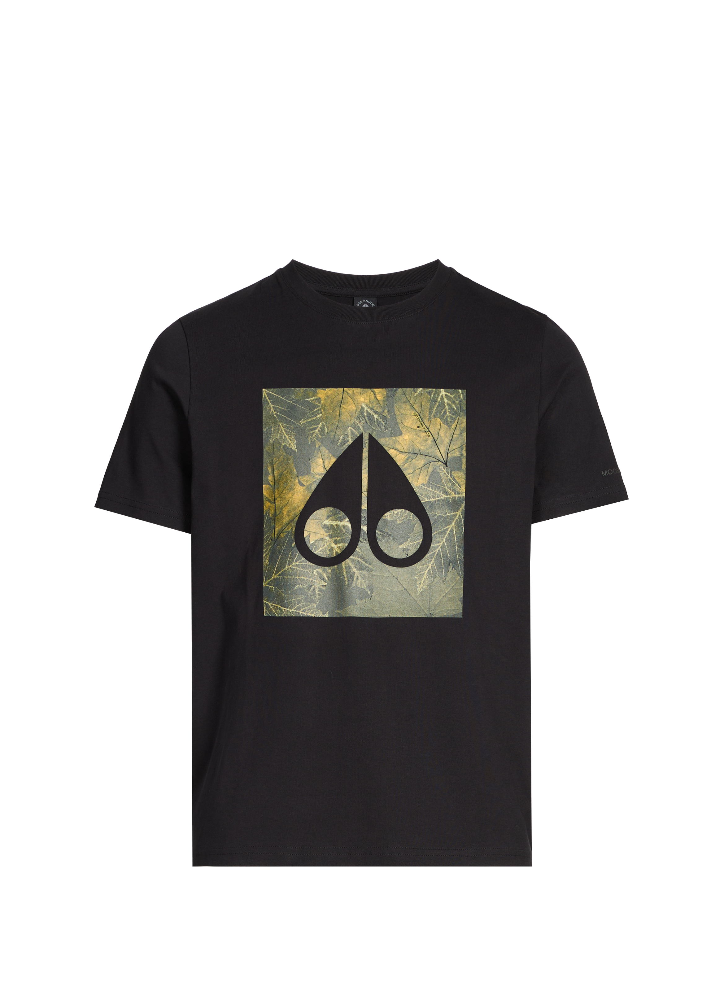 Biker-style cotton t-shirt MOOSE KNUCKLES Black