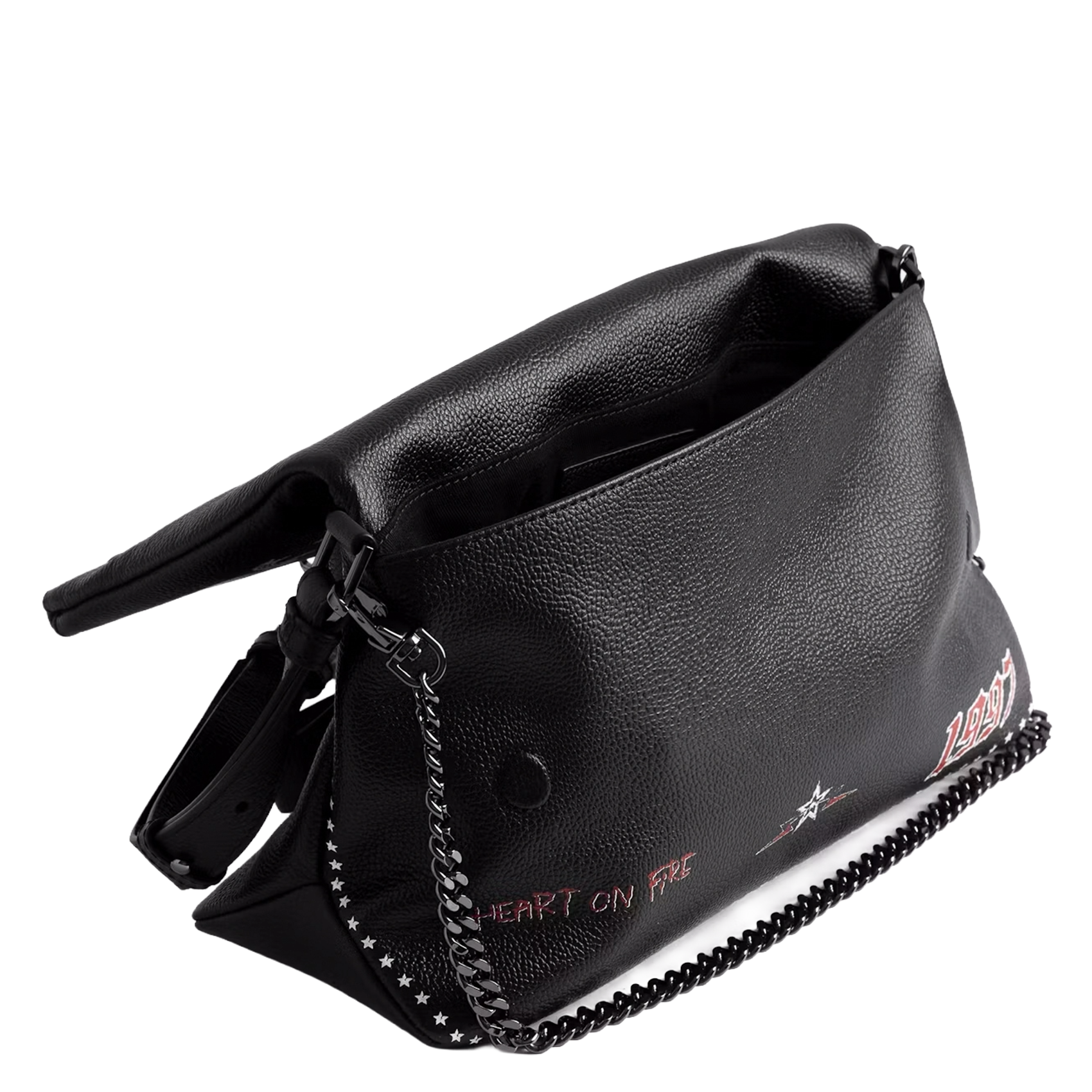 Sac à main en cuir rocky ii ZADIG&VOLTAIRE Noir