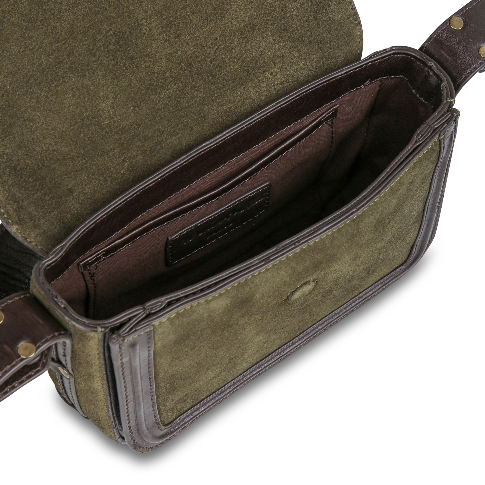 Sac bandoulière en cuir leonard mini MAISON 123 Kaki