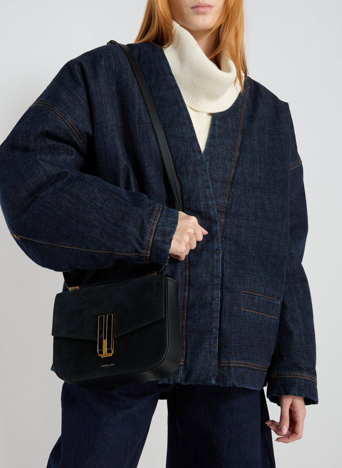 Vancouver leather handbag  DEMELLIER LONDON Black