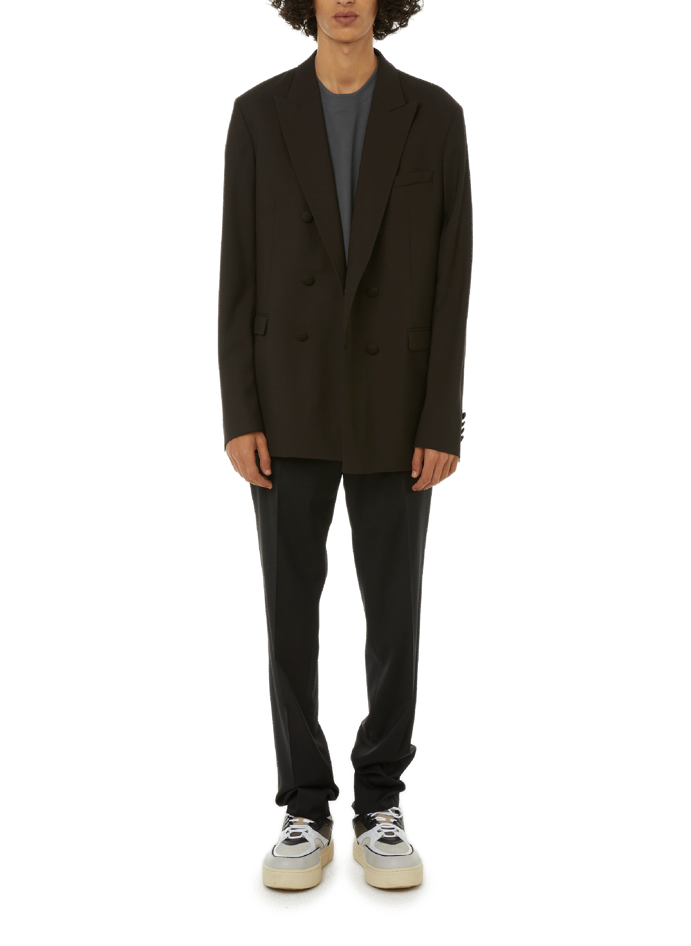 Houndstooth wool jacket SAISON 1865 Brown