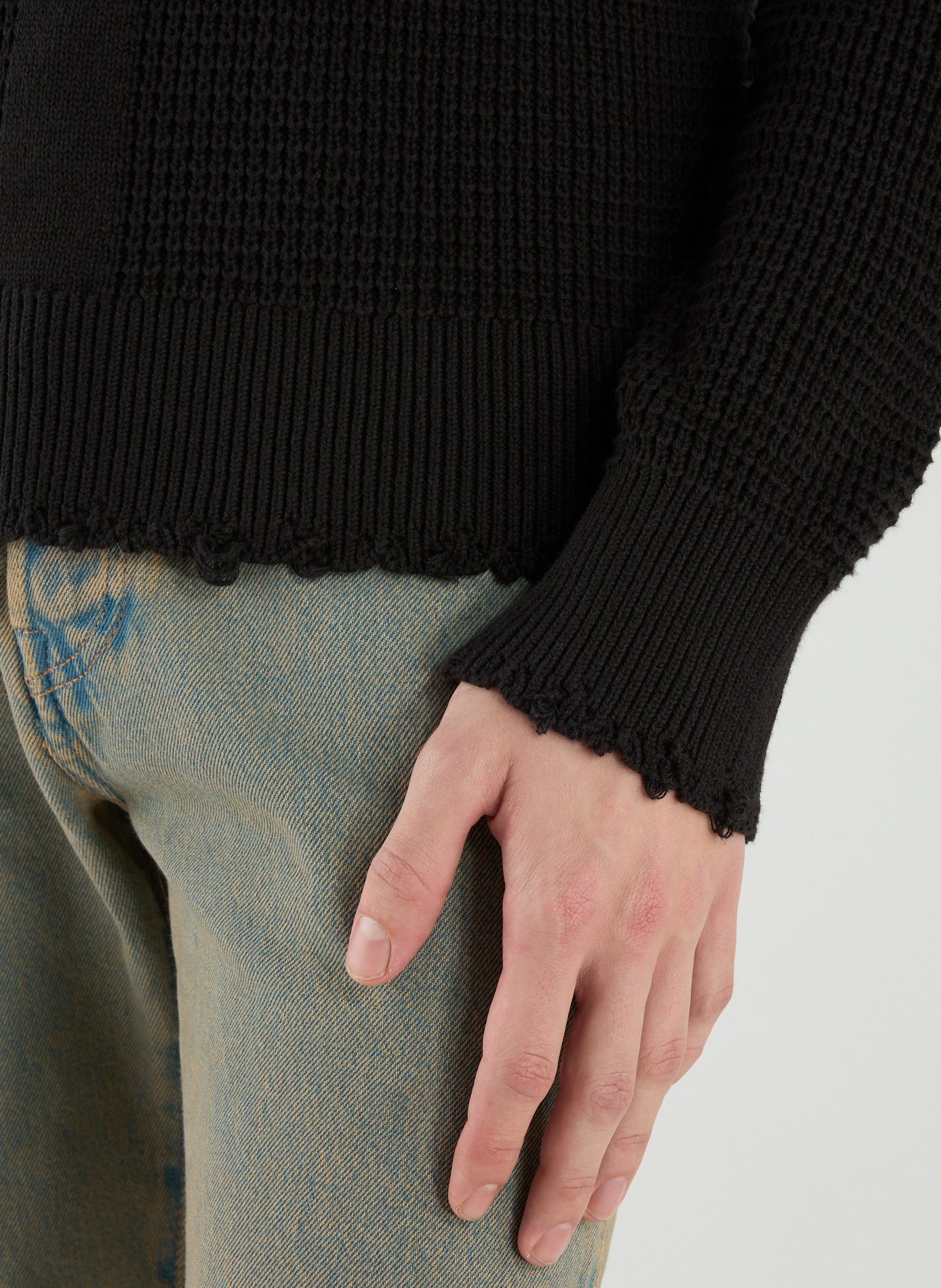 Pull Rune en coton WON HUNDRED Noir