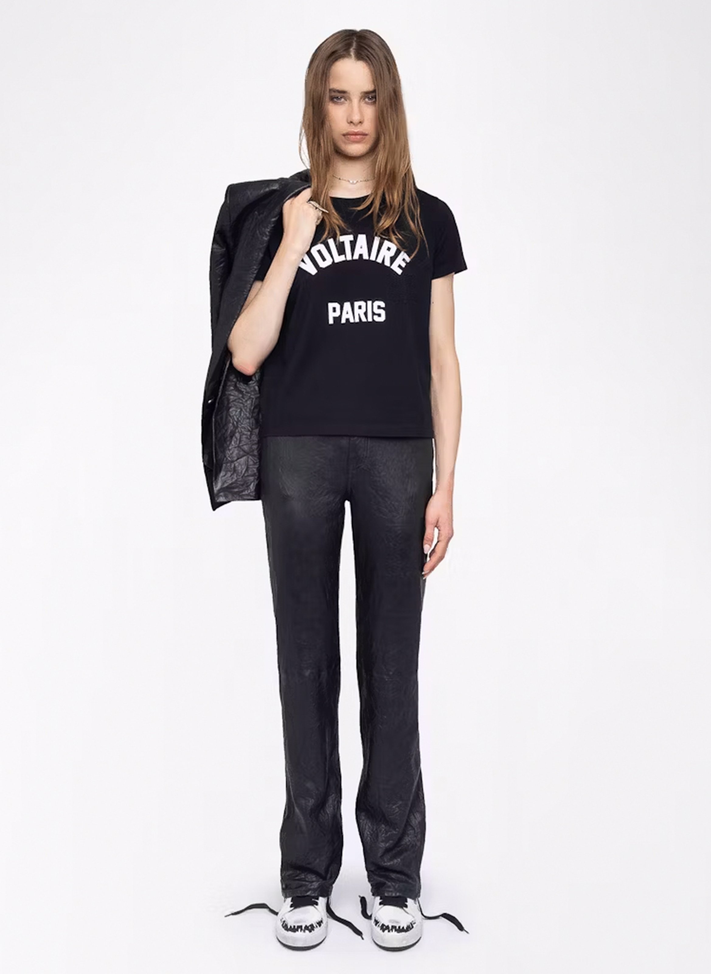 Tee-shirt manches courtes brodé alys ZADIG&VOLTAIRE Noir