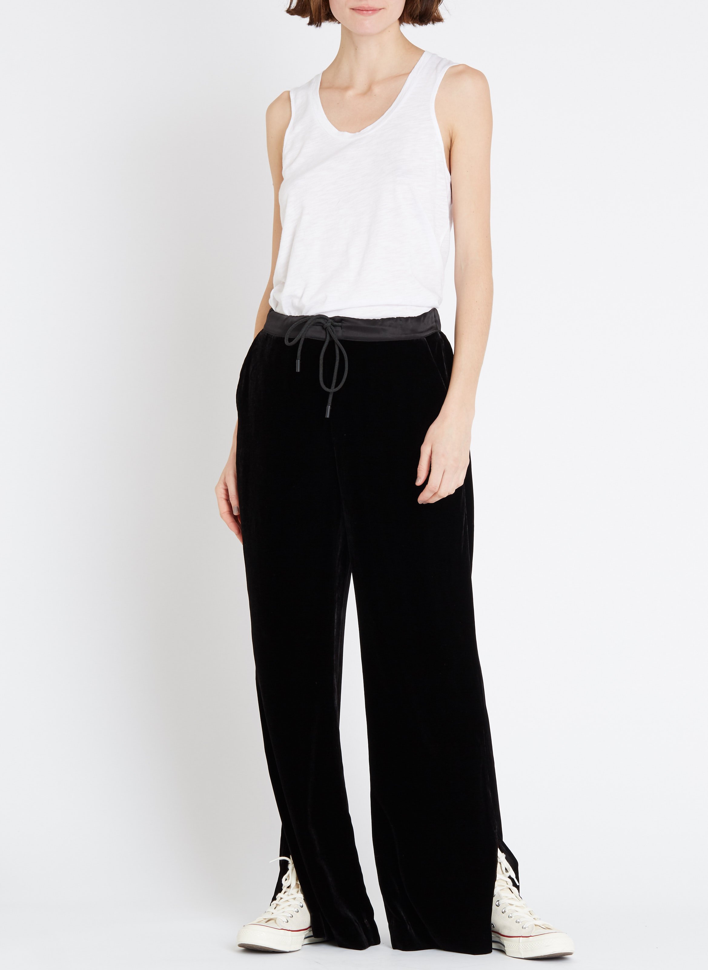 Débardeur col rond en coton mélangé Jacksonville AMERICAN VINTAGE Blanc