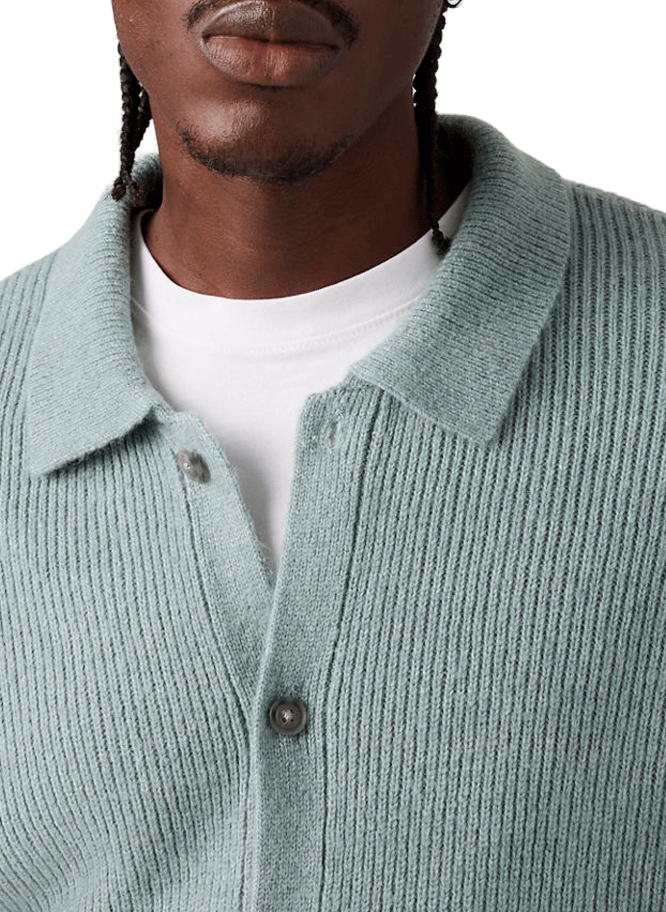 Cardigan droit côtelé à col classique LEVI'S Bleu