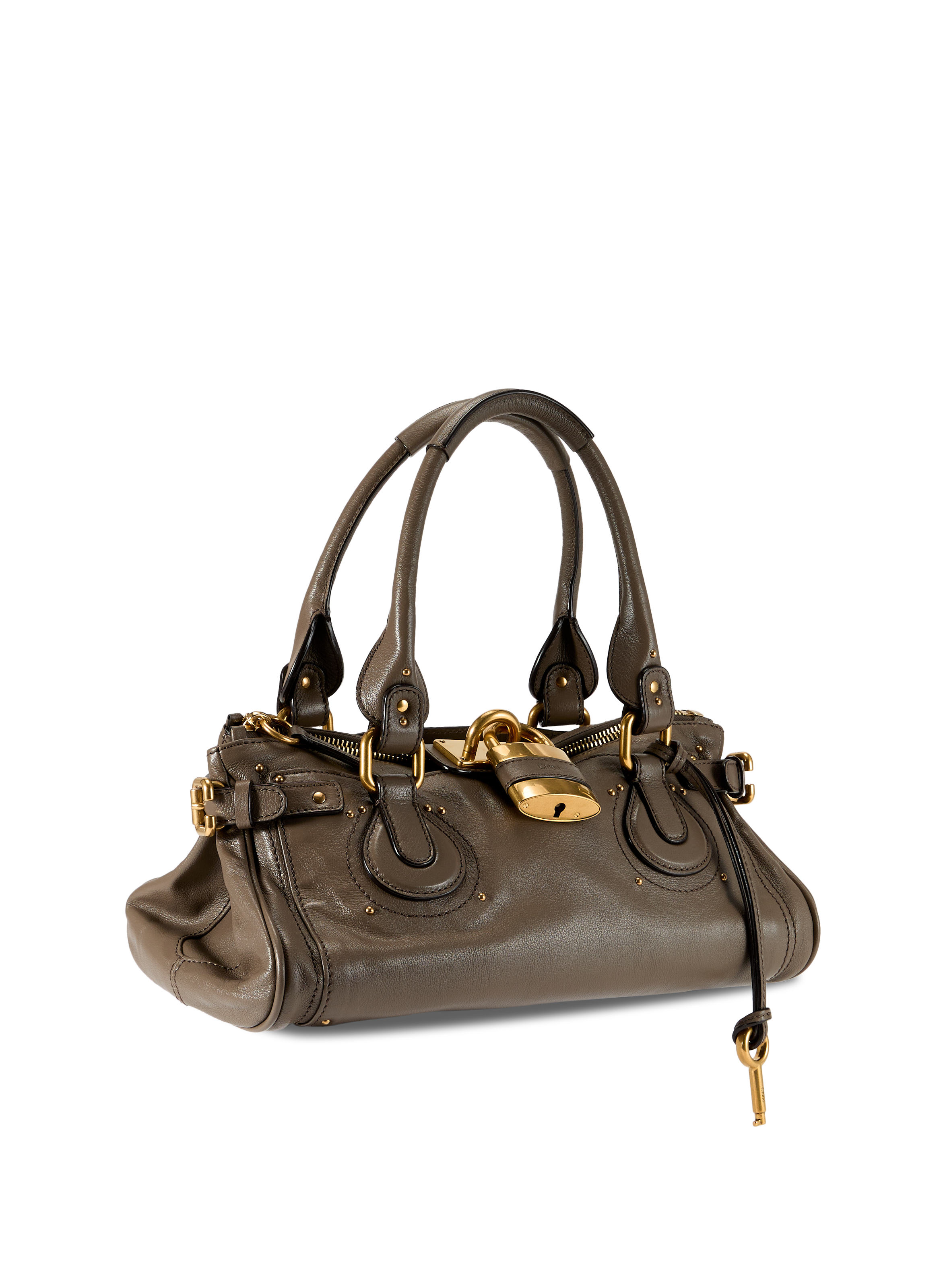 Sac à main en cuir CHLOÉ Gris