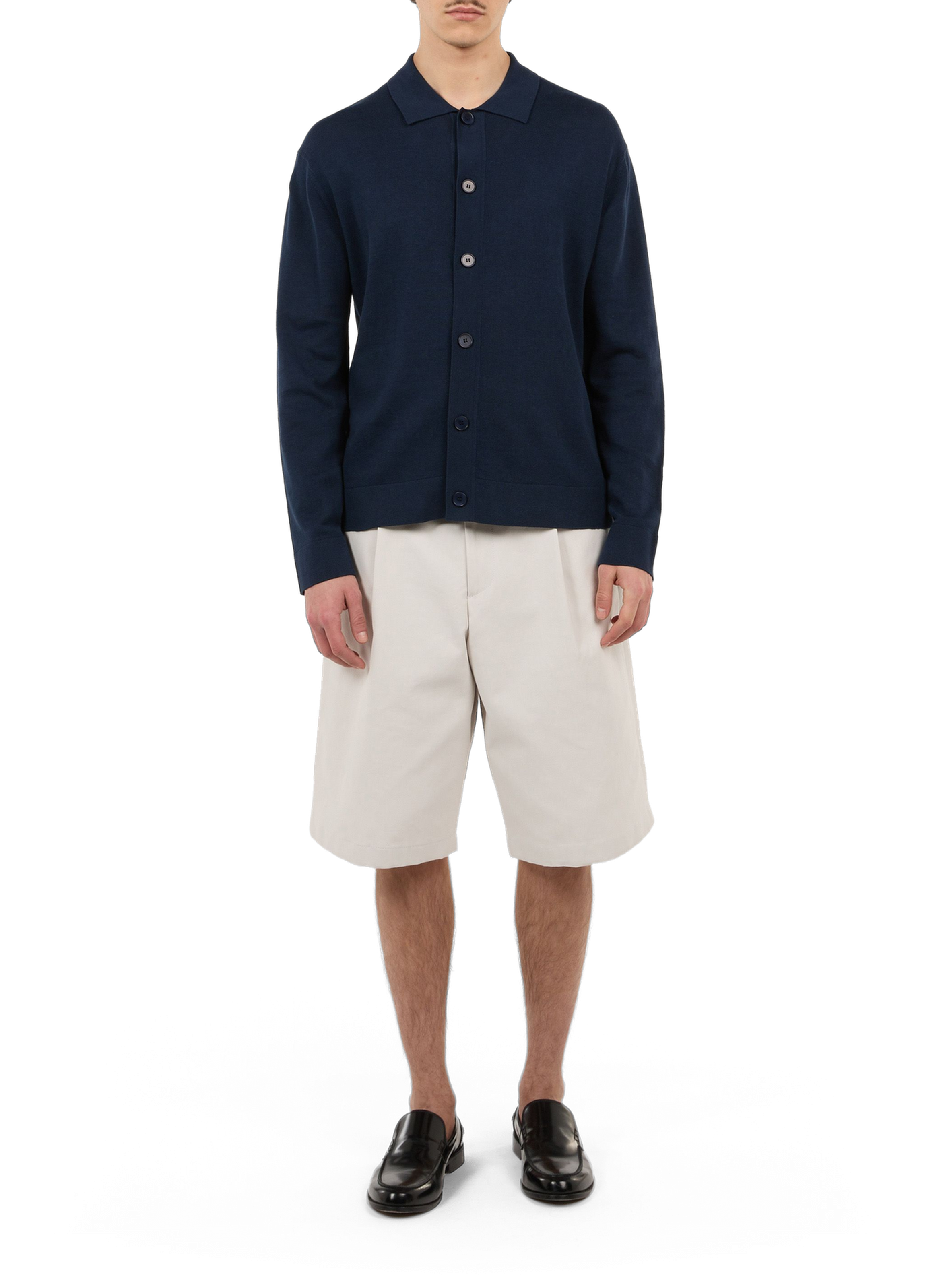 Cardigan Holo en lin et coton SAISON 1865 Bleu