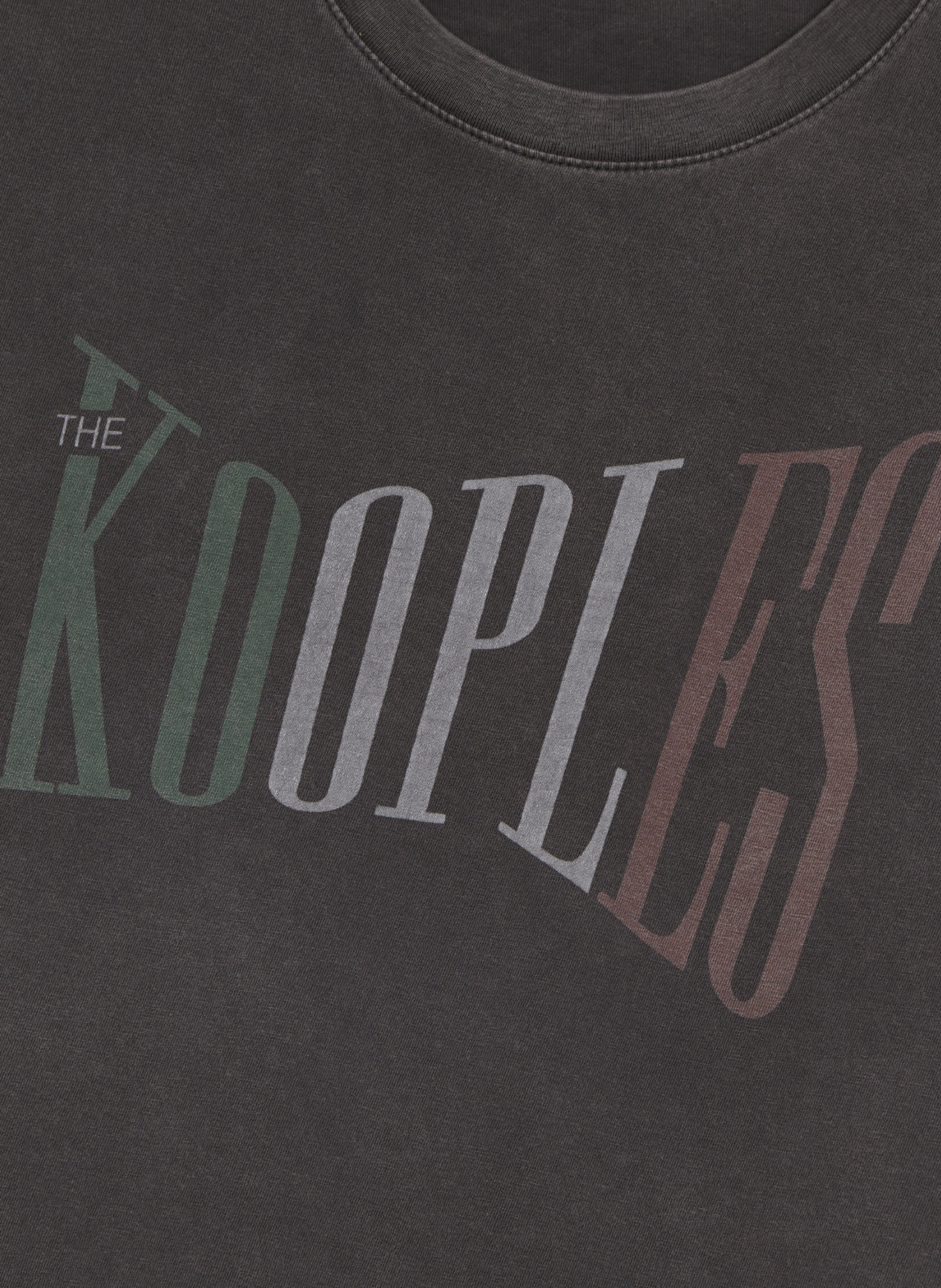 T-shirt avec sérigraphie délavée the kooples THE KOOPLES Noir