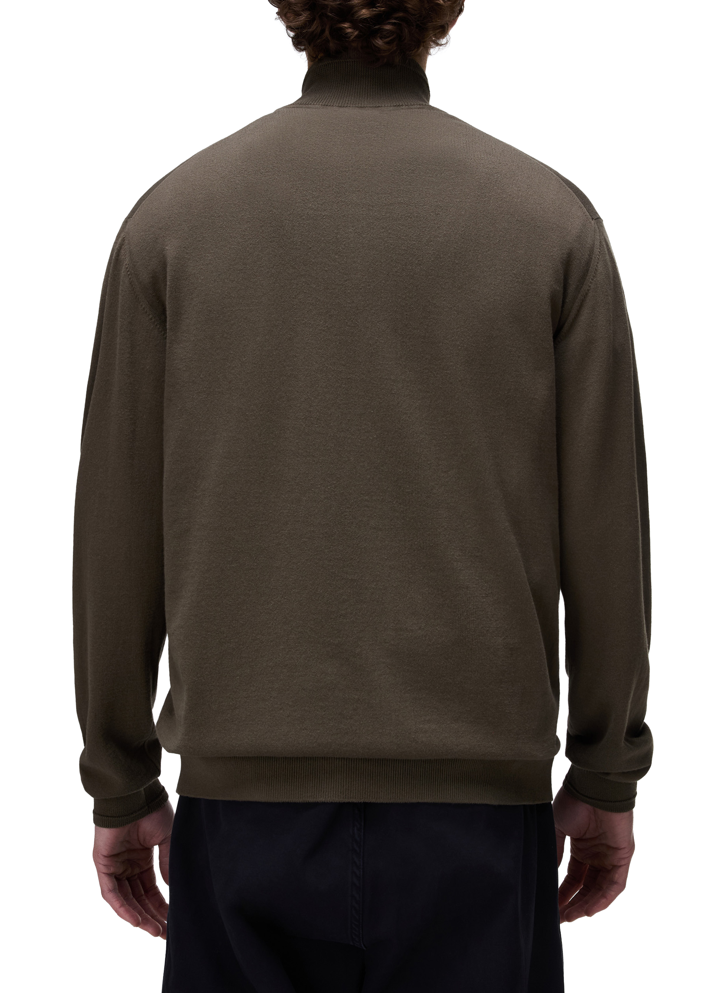 Gilet droit à col montant en coton NAPAPIJRI Kaki