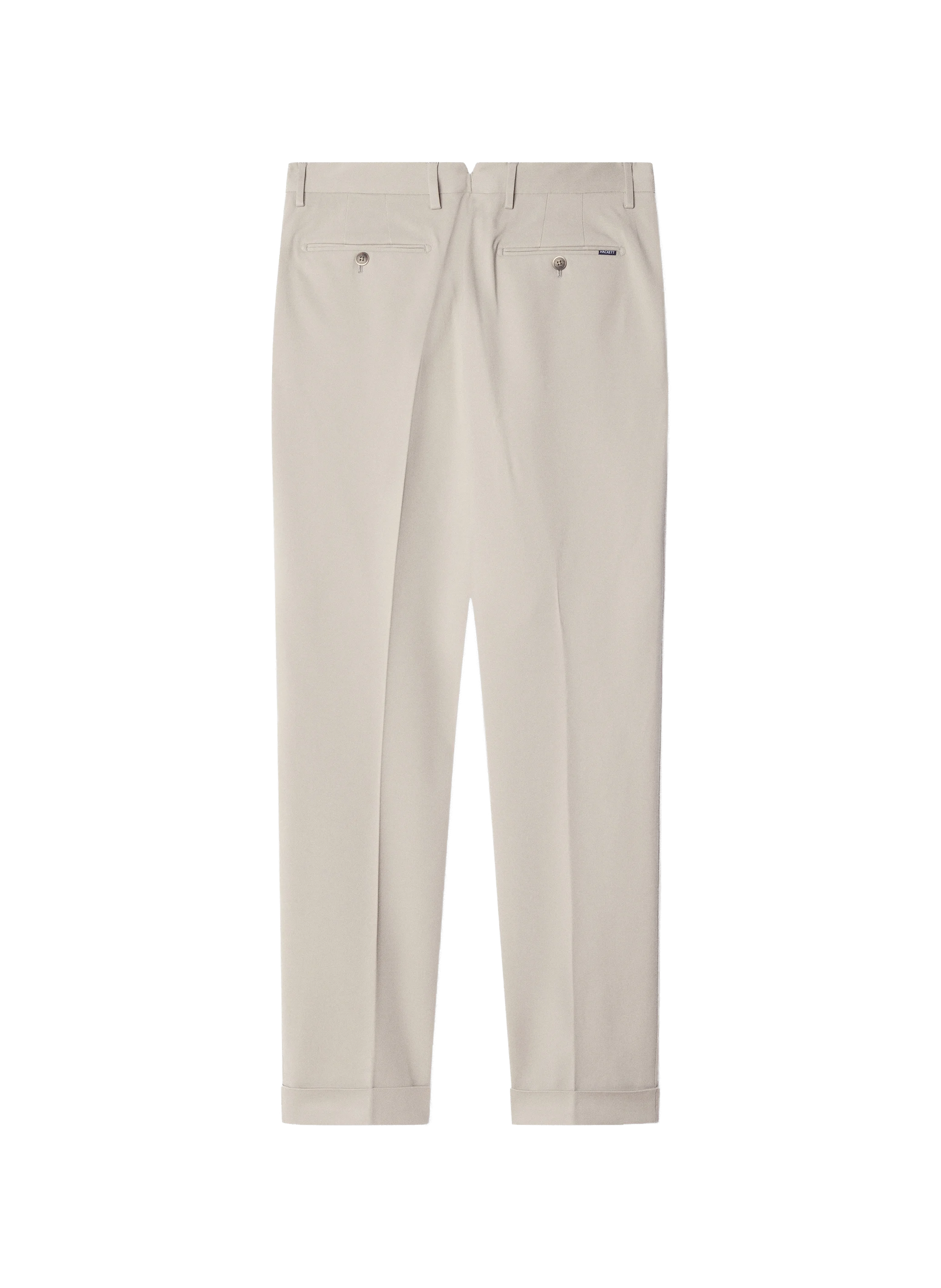 Classic double pleat chino pants HACKETT Brown