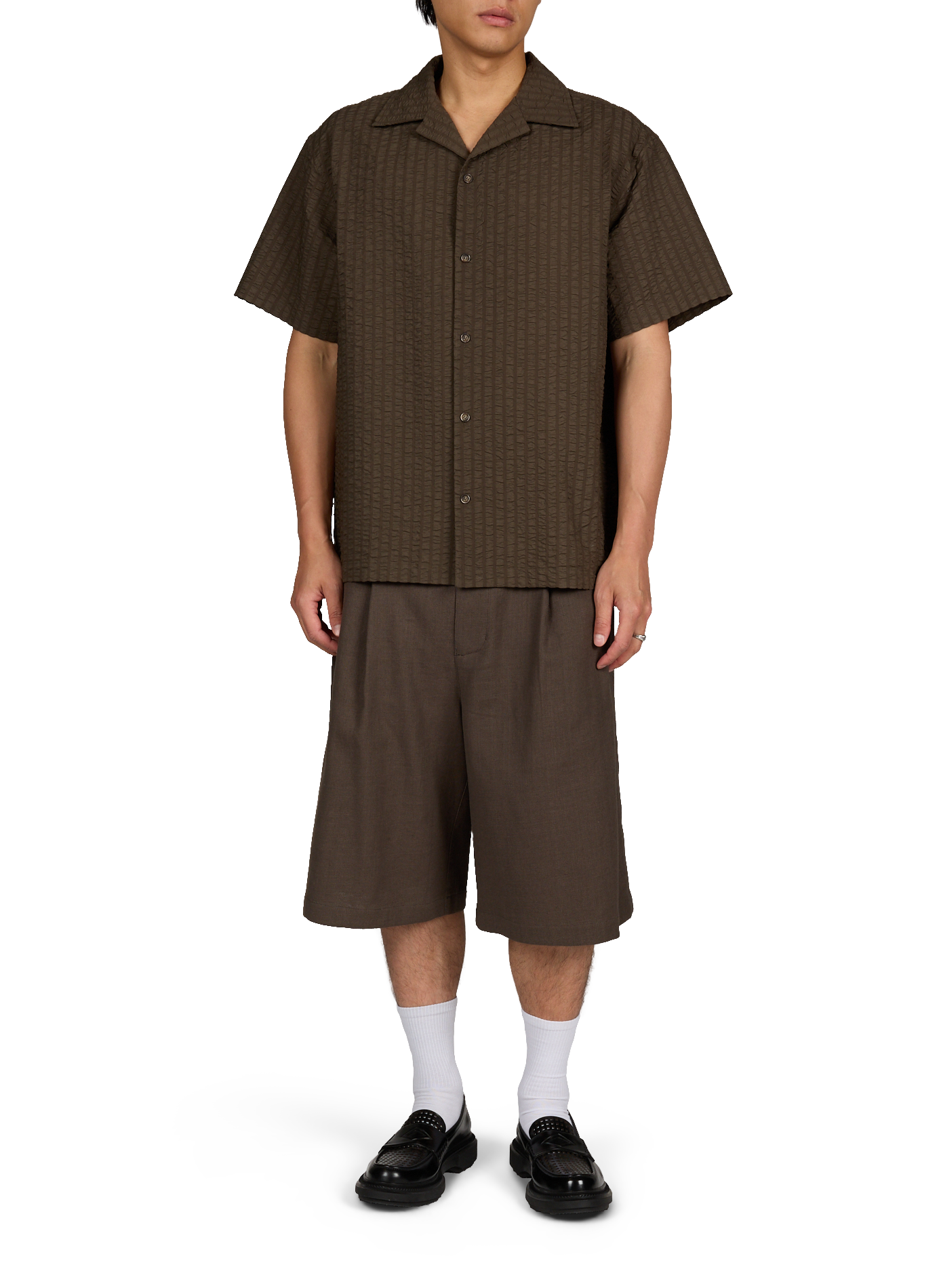 Camisa de mangas cortas texturizada MERELY MADE Verde