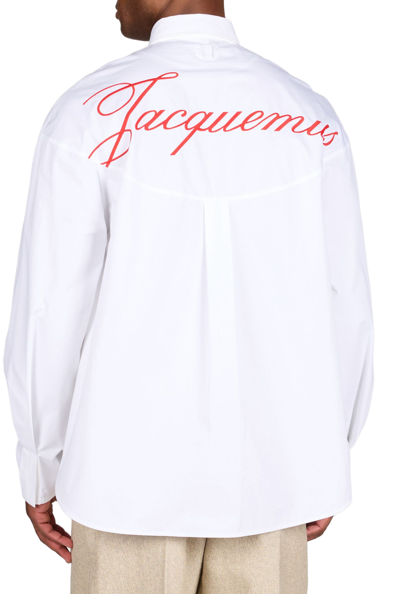 Chemise oversize en laine JACQUEMUS Blanc