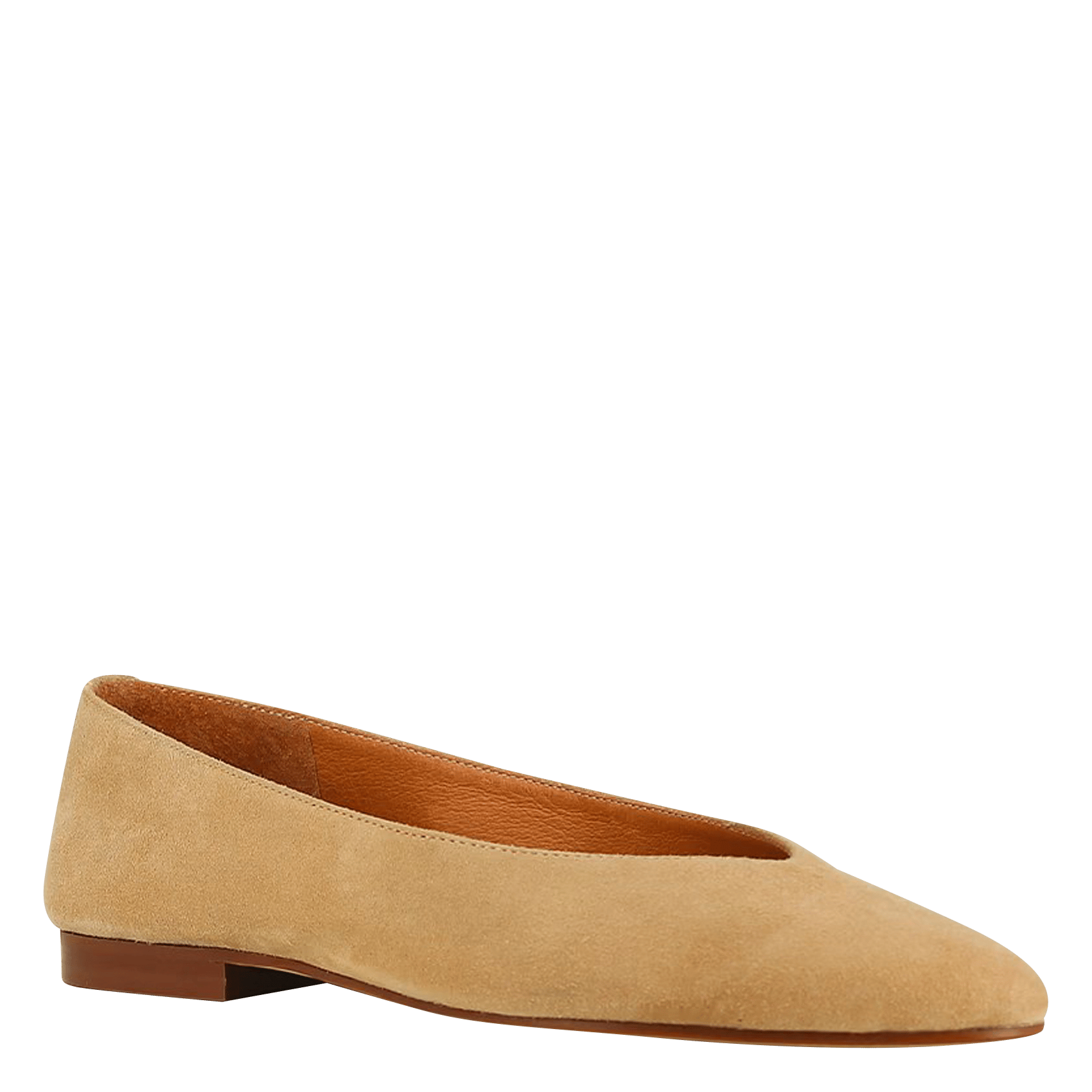 Ballerines en cuir velours dassus JONAK Marron