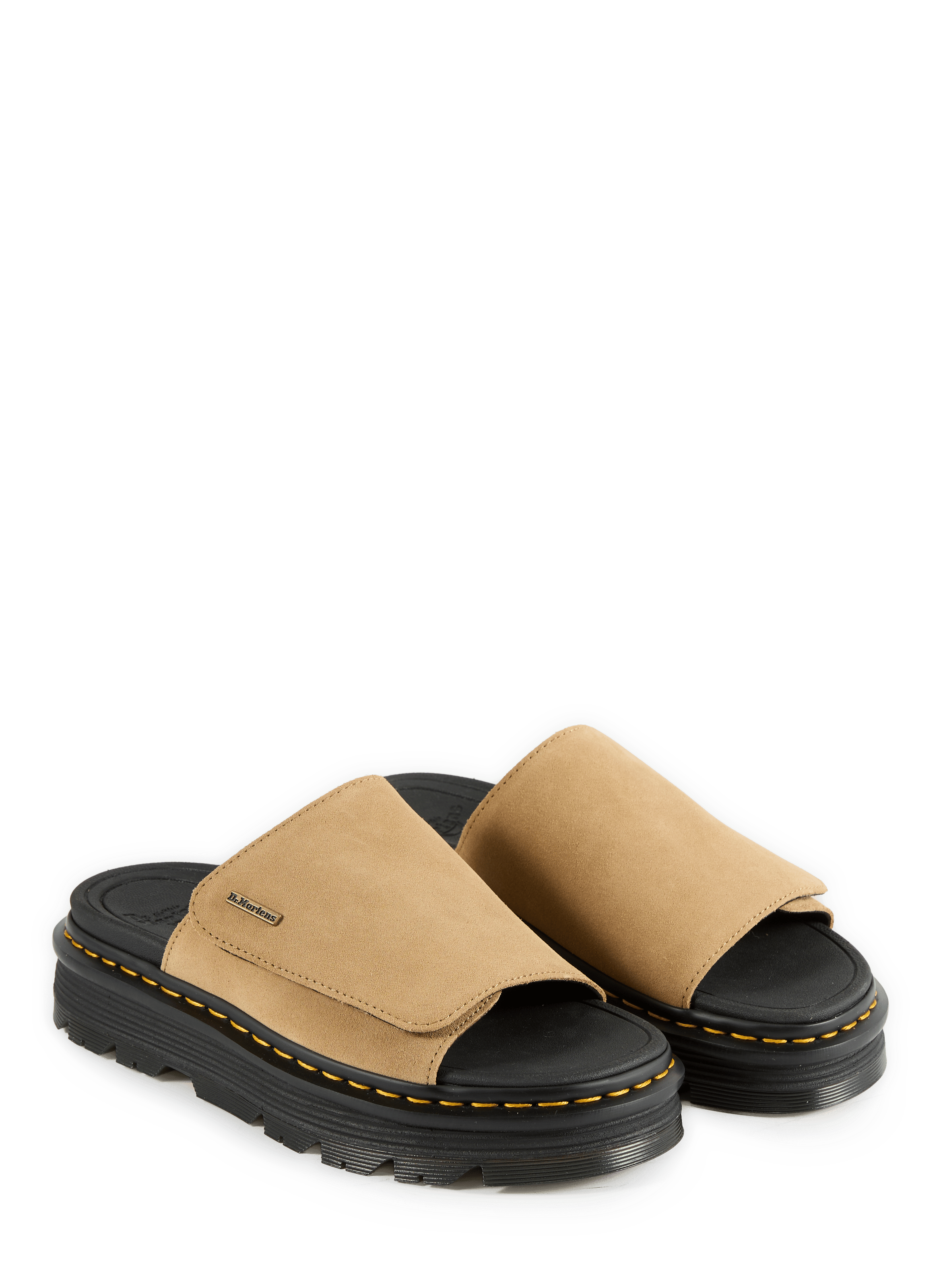 Sandales Zebzag en cuir suédé DR. MARTENS Beige