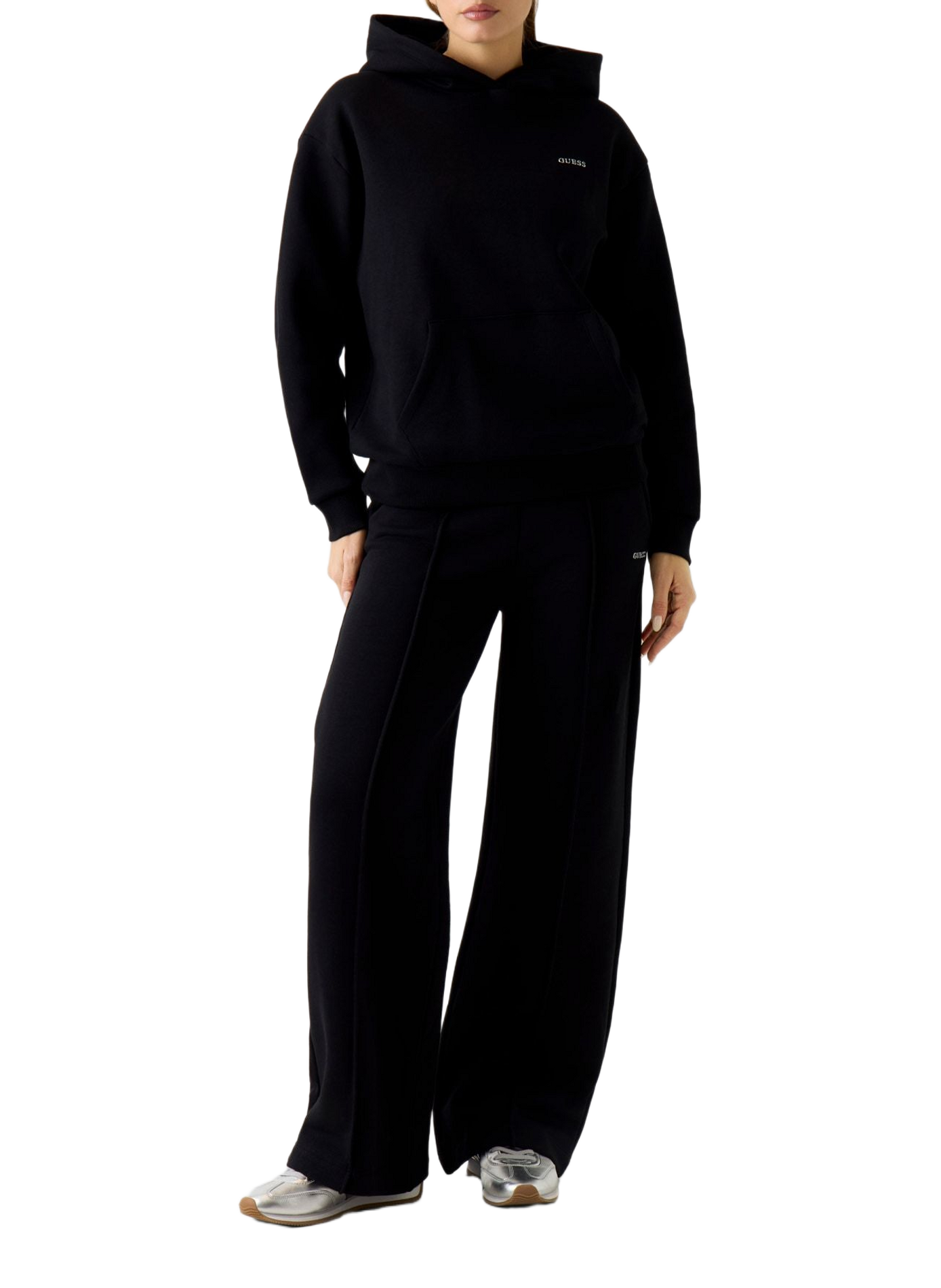 Cotton Blend Hoodie GUESS Black