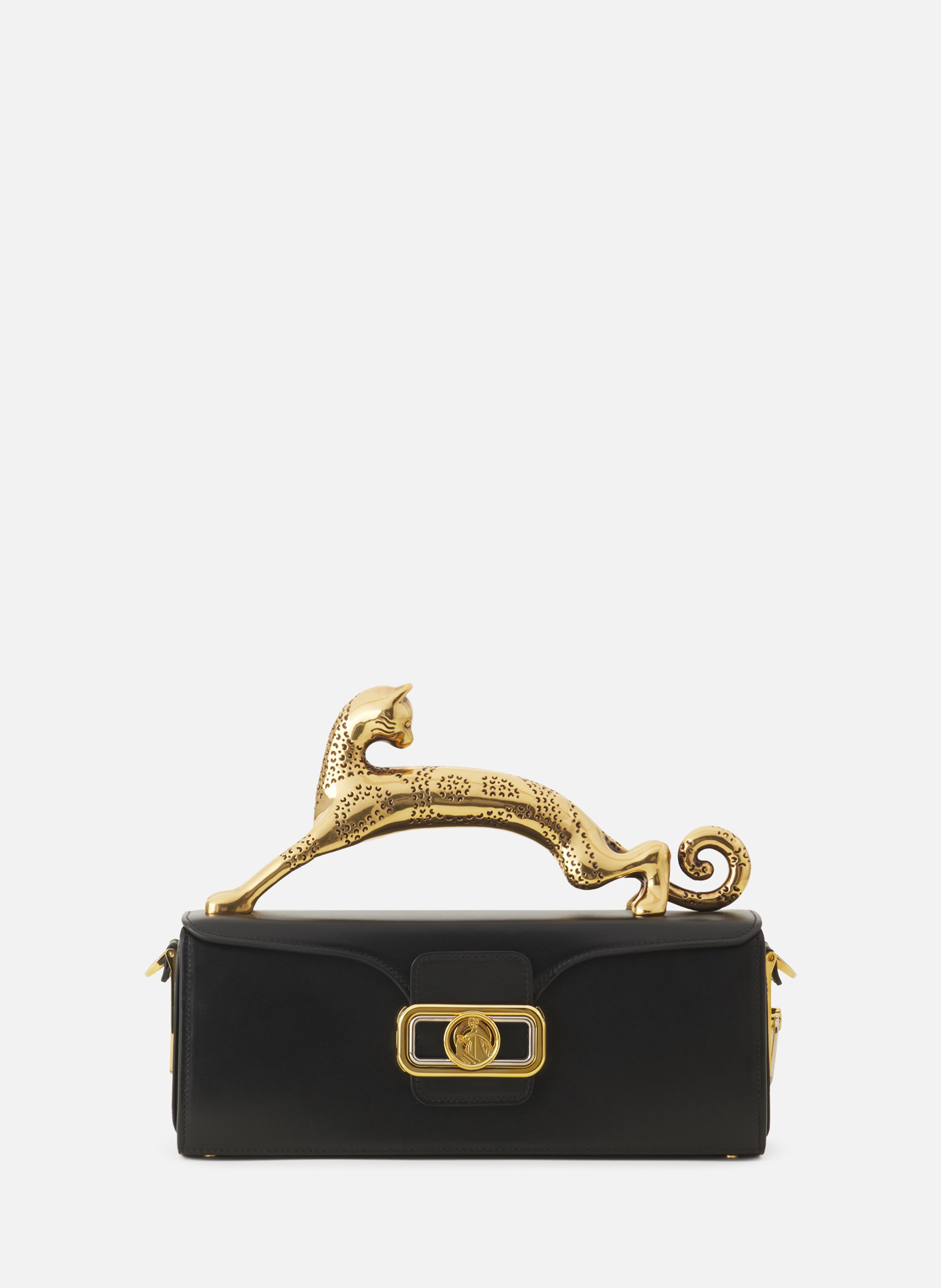 Sac pencil cat en cuir LANVIN Noir