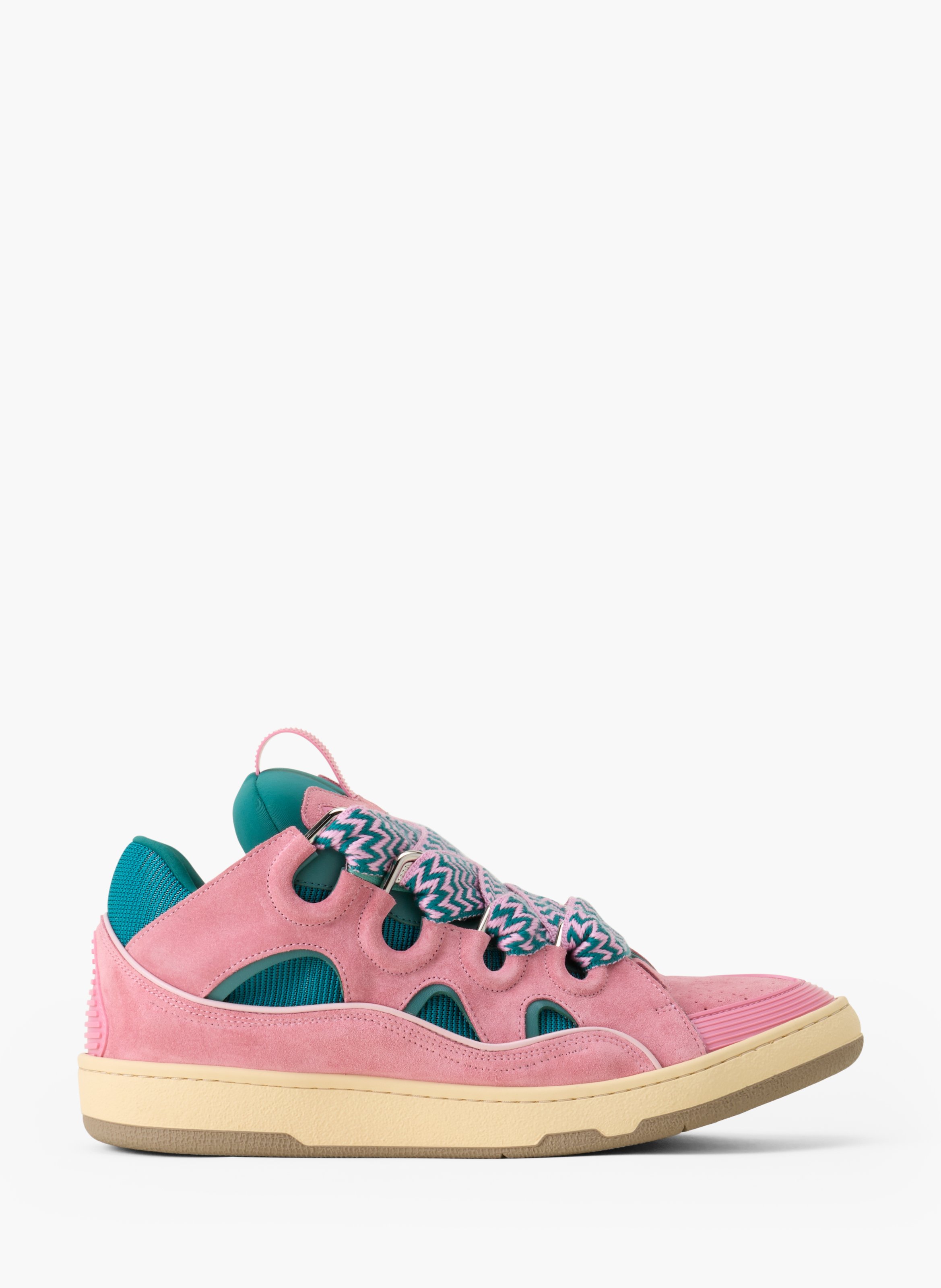 Sneakers curb en cuir LANVIN Rose