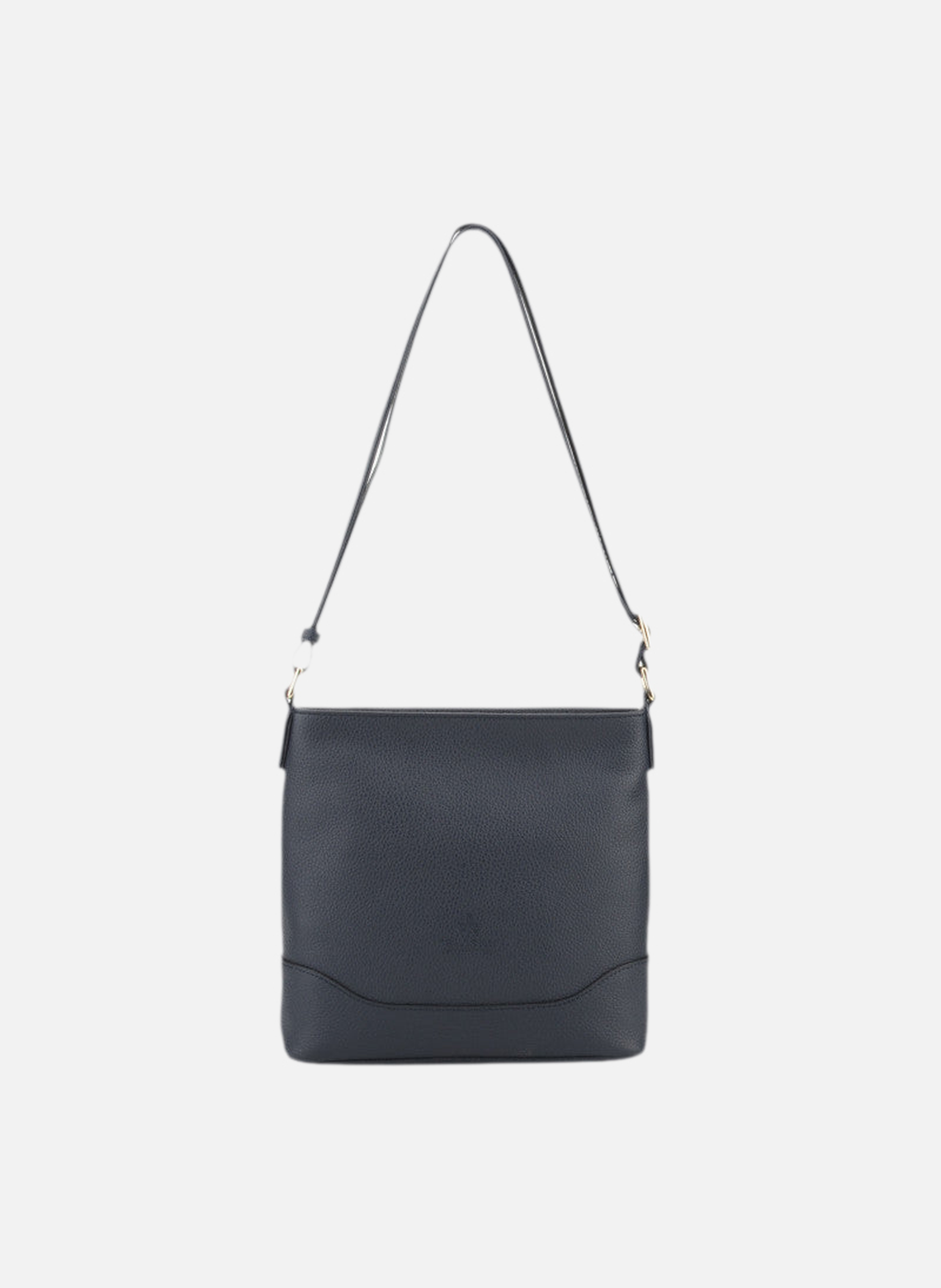 110 magnet | sac porté croisé en cuir de veau grainé POURCHET Bleu