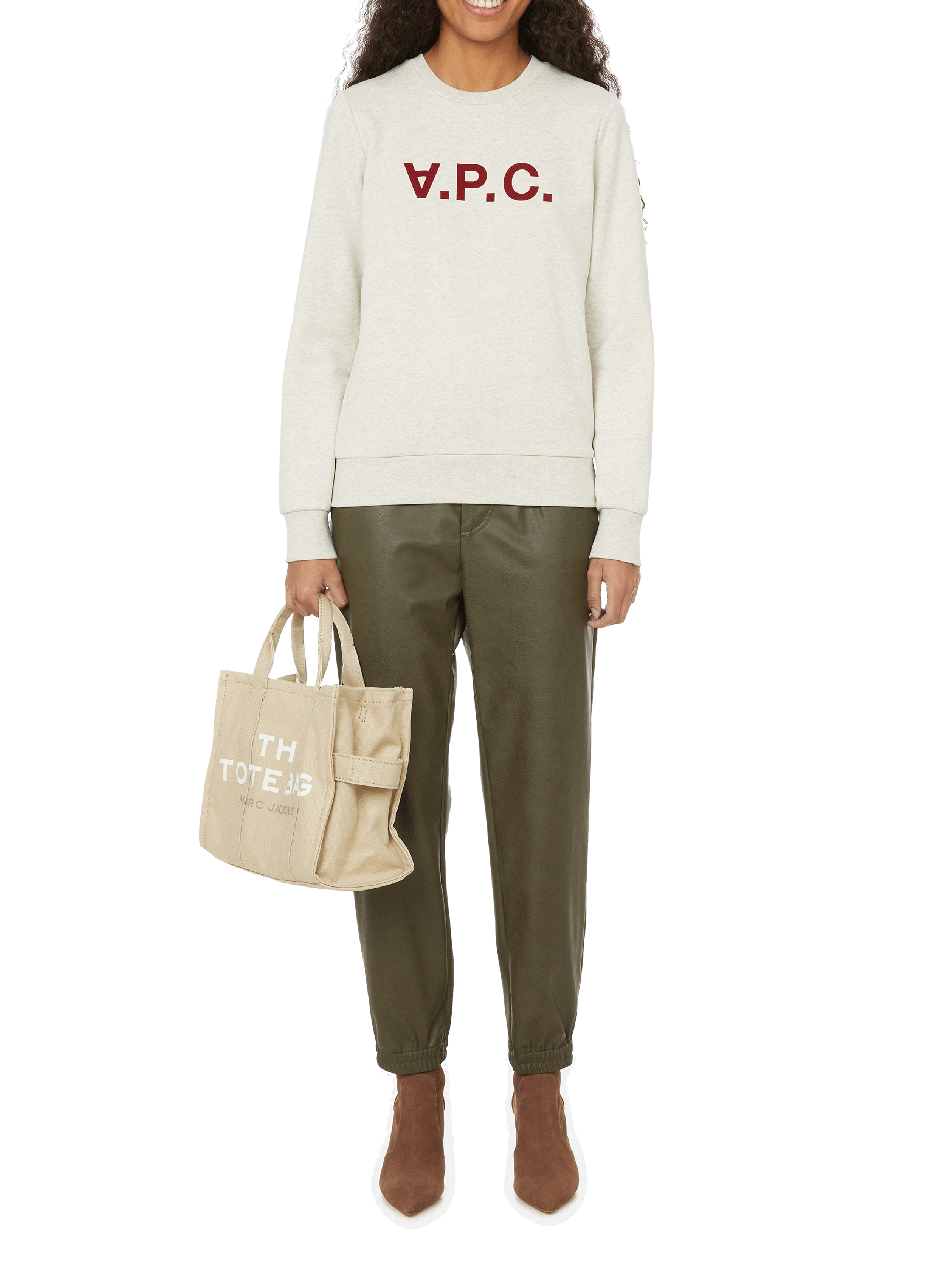 The The small canvas tote bag MARC JACOBS Beige