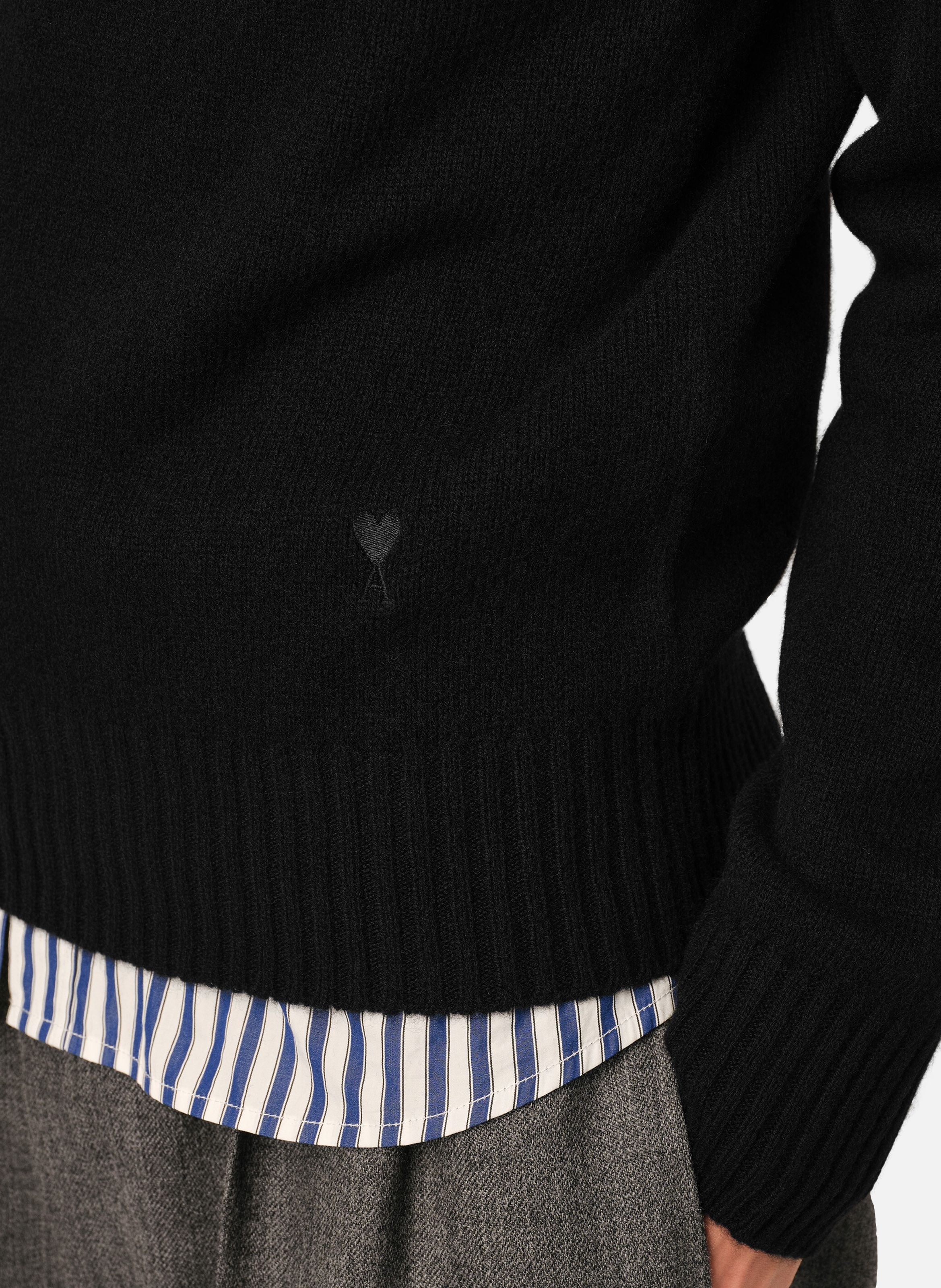 Pull en cachemire ami de coeur AMI PARIS Noir