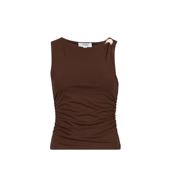 Top sans manches cintré uni Top sans manches cintré uni